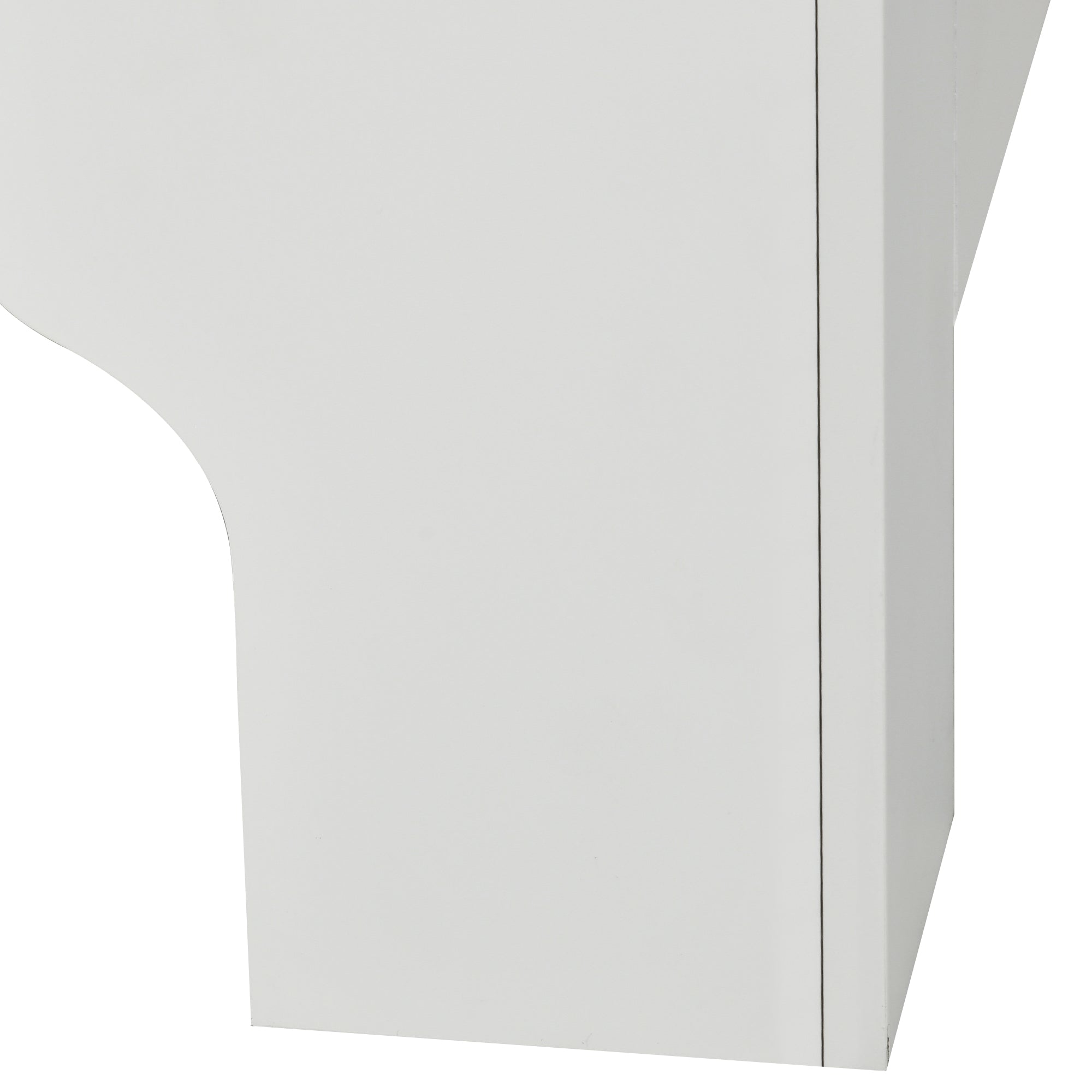 Radiator Cover 152x19x83 cm MDF Radiator Cabinet with Anti-Tip Device Modern Design for Living Room Bedroom White