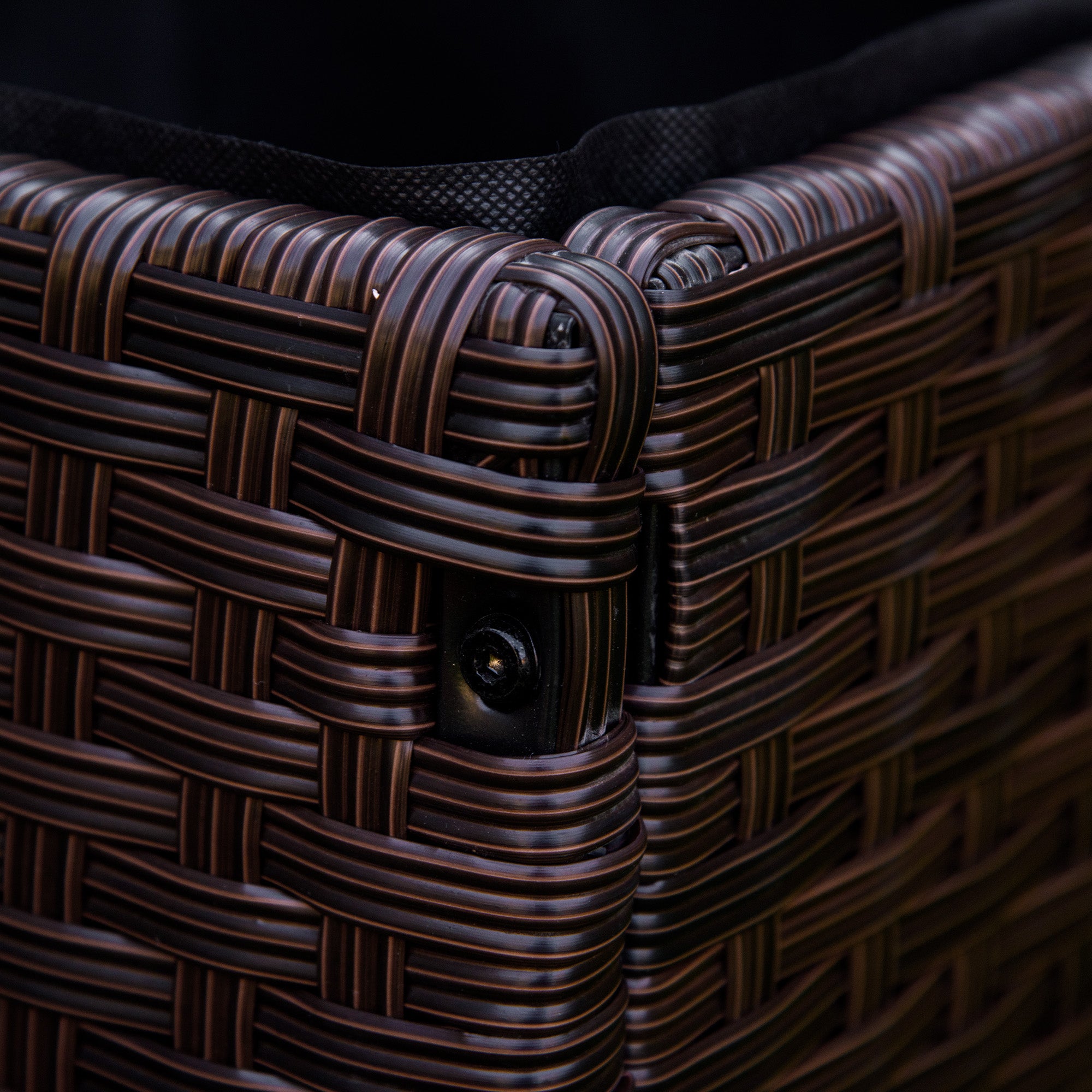 Raised Bed Poly Rattan with Wheels Planter Box with Drainage Holes Flower Pot Coffee-Brown 94.5 x 31 x 36 cm