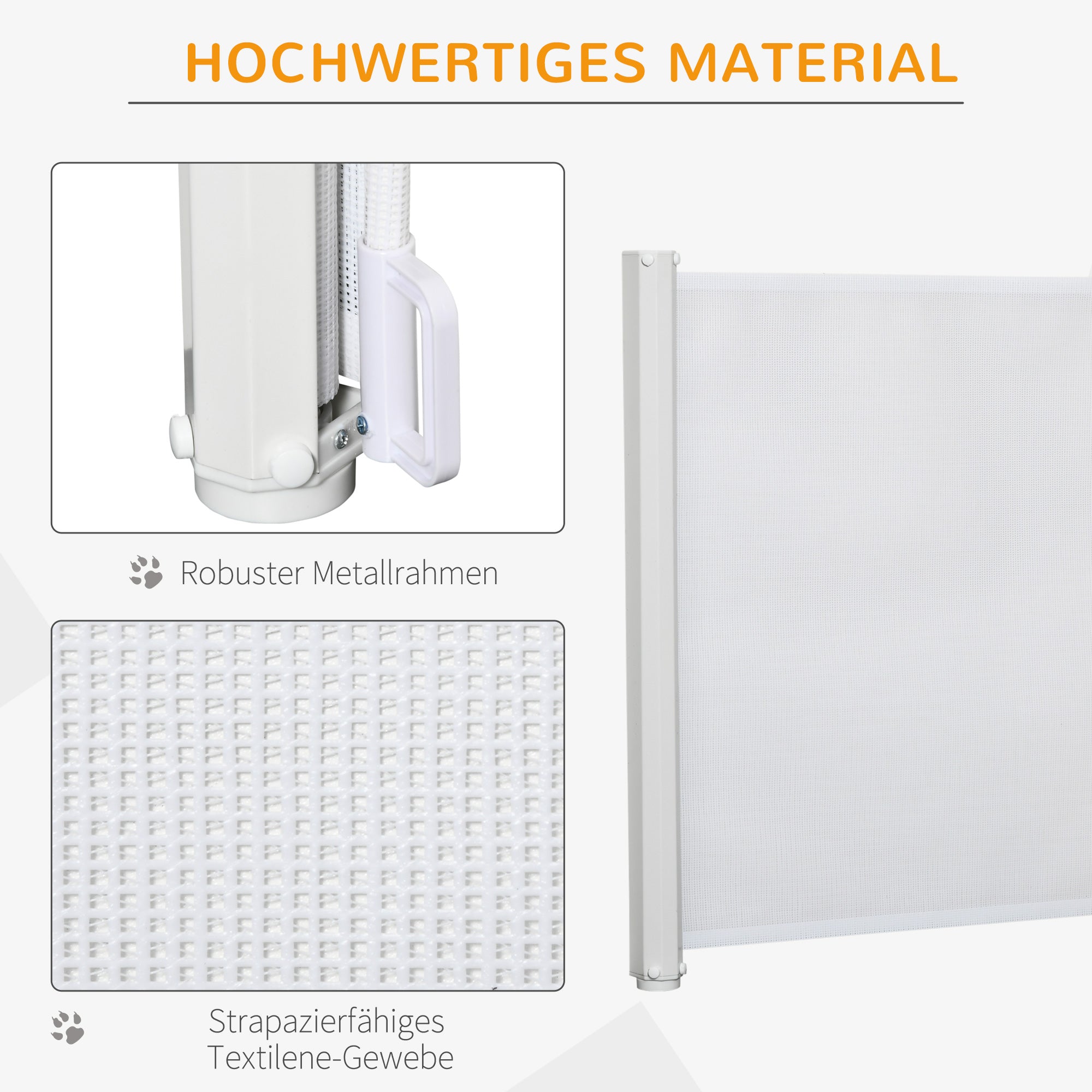 Stair Safety Gate 115 cm Dog Door Safety Gate Stair Guard Safety Partition Partition Door Safety Extendable Stair Safety Roller Shade Roller Retractable Plastic White