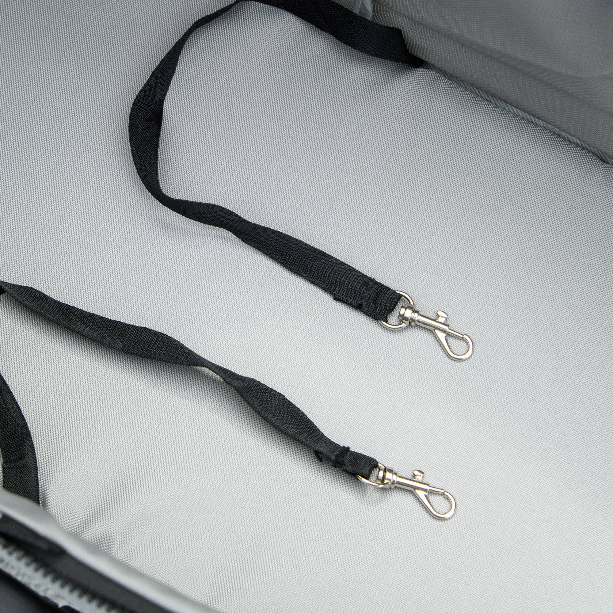 Pet Stroller Pet Stroller with Folding Function for Small Dogs and Cats Pet Cart Cat Stroller Oxford Gray 67 x 45 x 96 cm