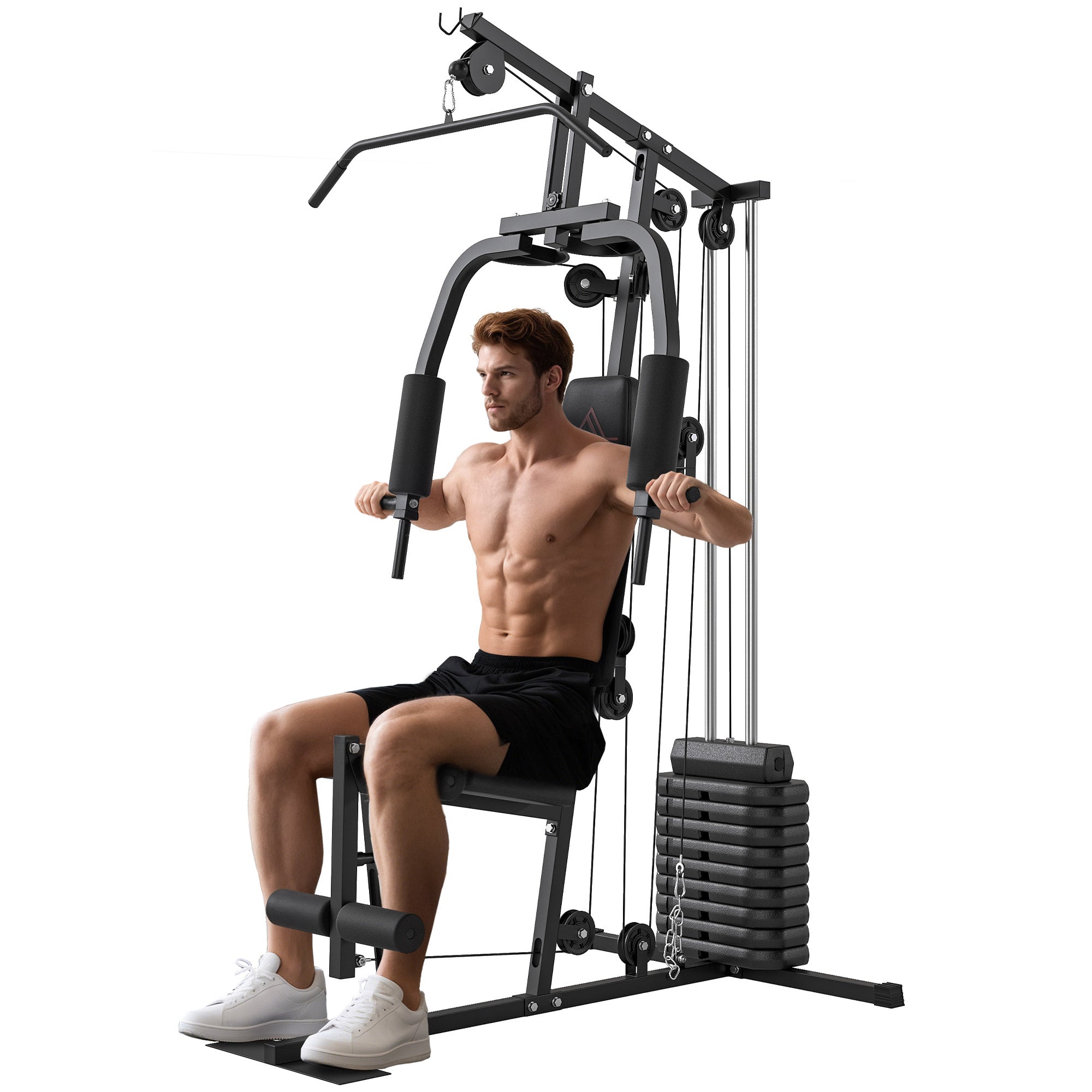 Fitness Power Station Strength Training Machine with 9 weight blocks of 5 kg each, total 45 kg, for a complete workout - 200 x 135 x 103 cm