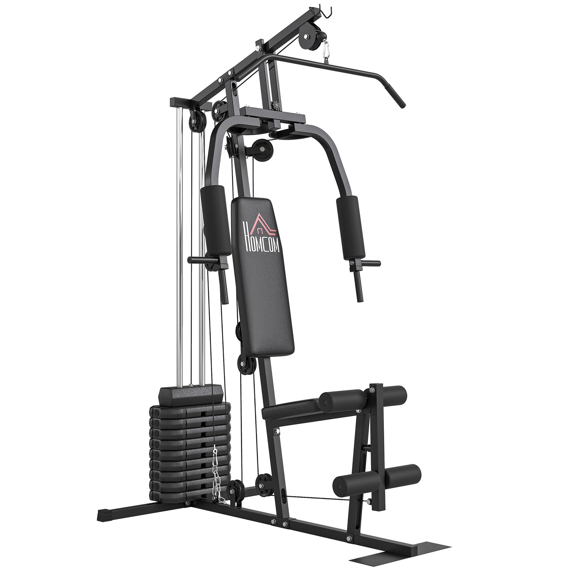 Fitness Power Station Strength Training Machine with 9 weight blocks of 5 kg each, total 45 kg, for a complete workout - 200 x 135 x 103 cm