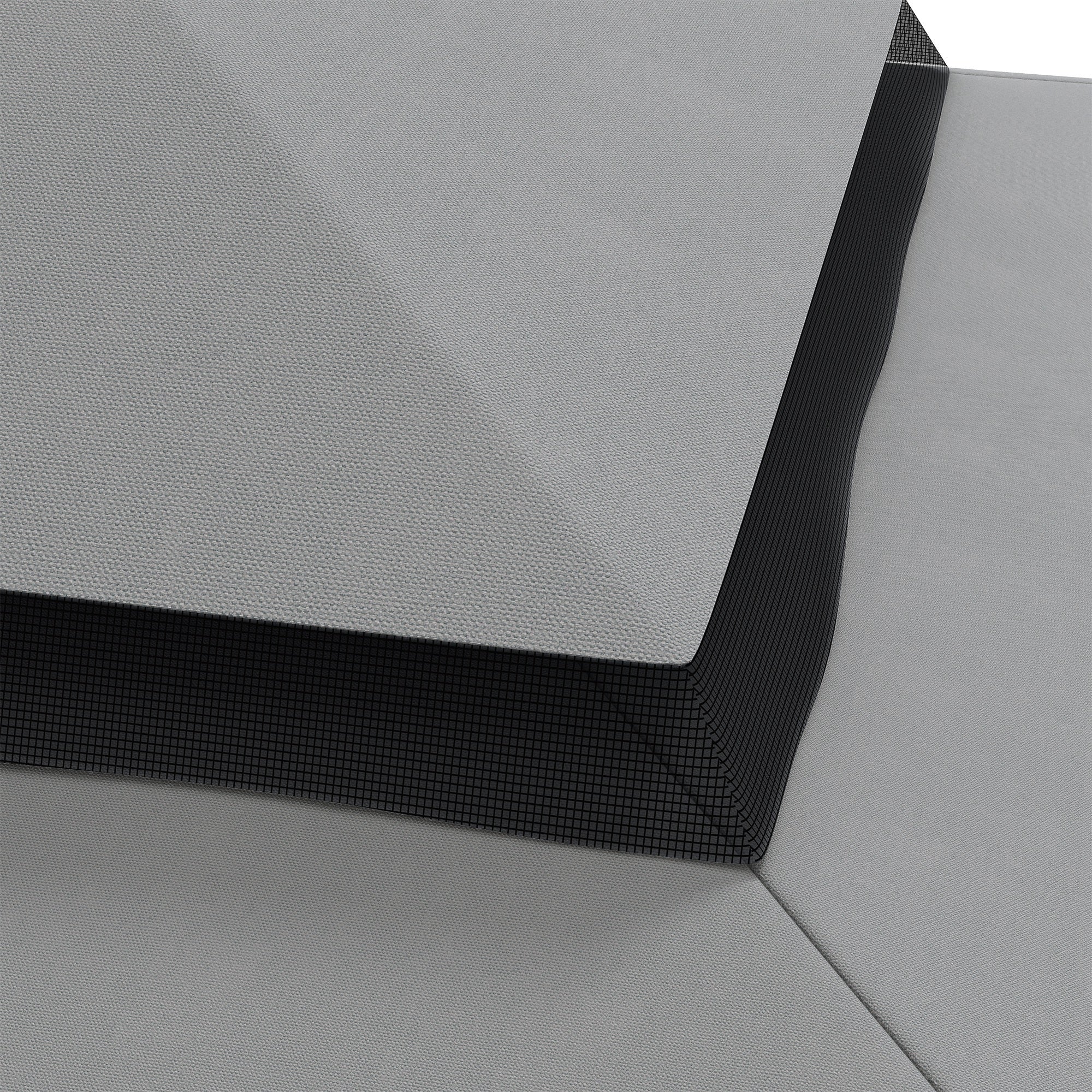 Replacement Canopy for Gazebo 4x3 m Double Roof Replacement Cover with 8 Drainage Holes Replacement Canopy for Gazebo Light Grey