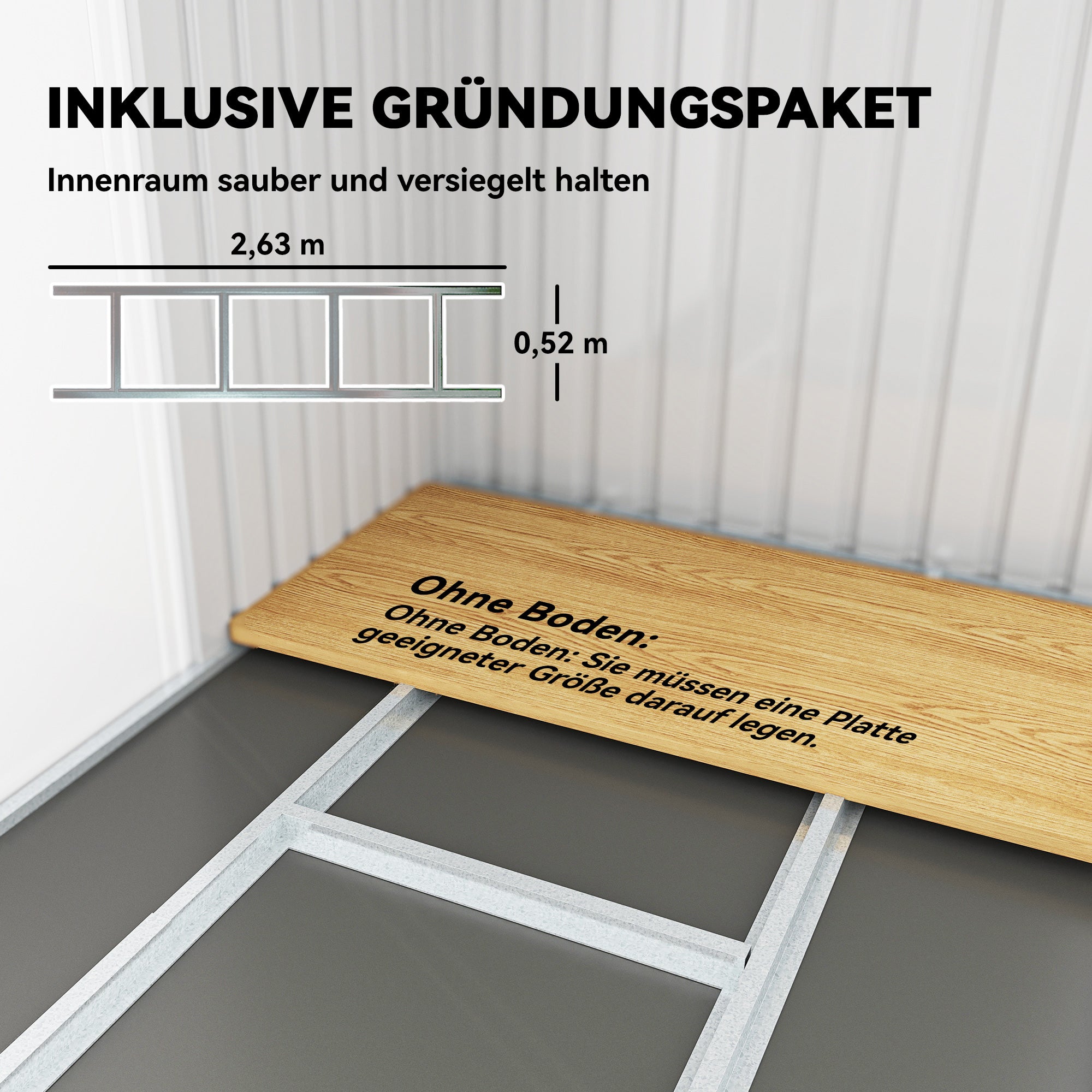Metal Tool Shed 6.3m³ 280x130x172cm Equipment Shed with Pent Roof Sliding Door Weatherproof Garden Shed Outdoor Garden Storage Cabinet for Backyard Outdoor Area Anthracite, Dark Green