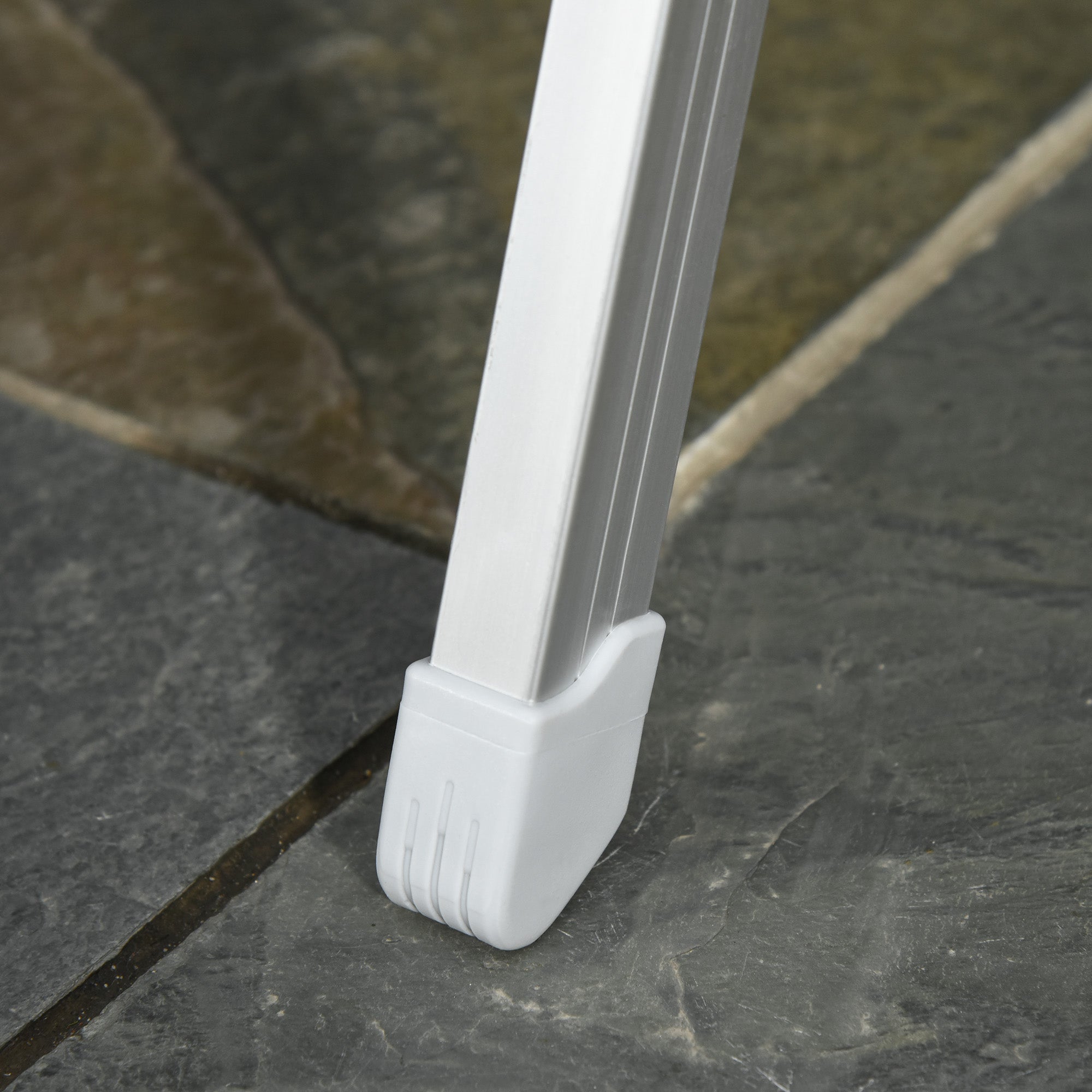 Set of 2 folding garden chairs outdoor high back reclining multi-position armchair headrest aluminum water-repellent Oxford gray