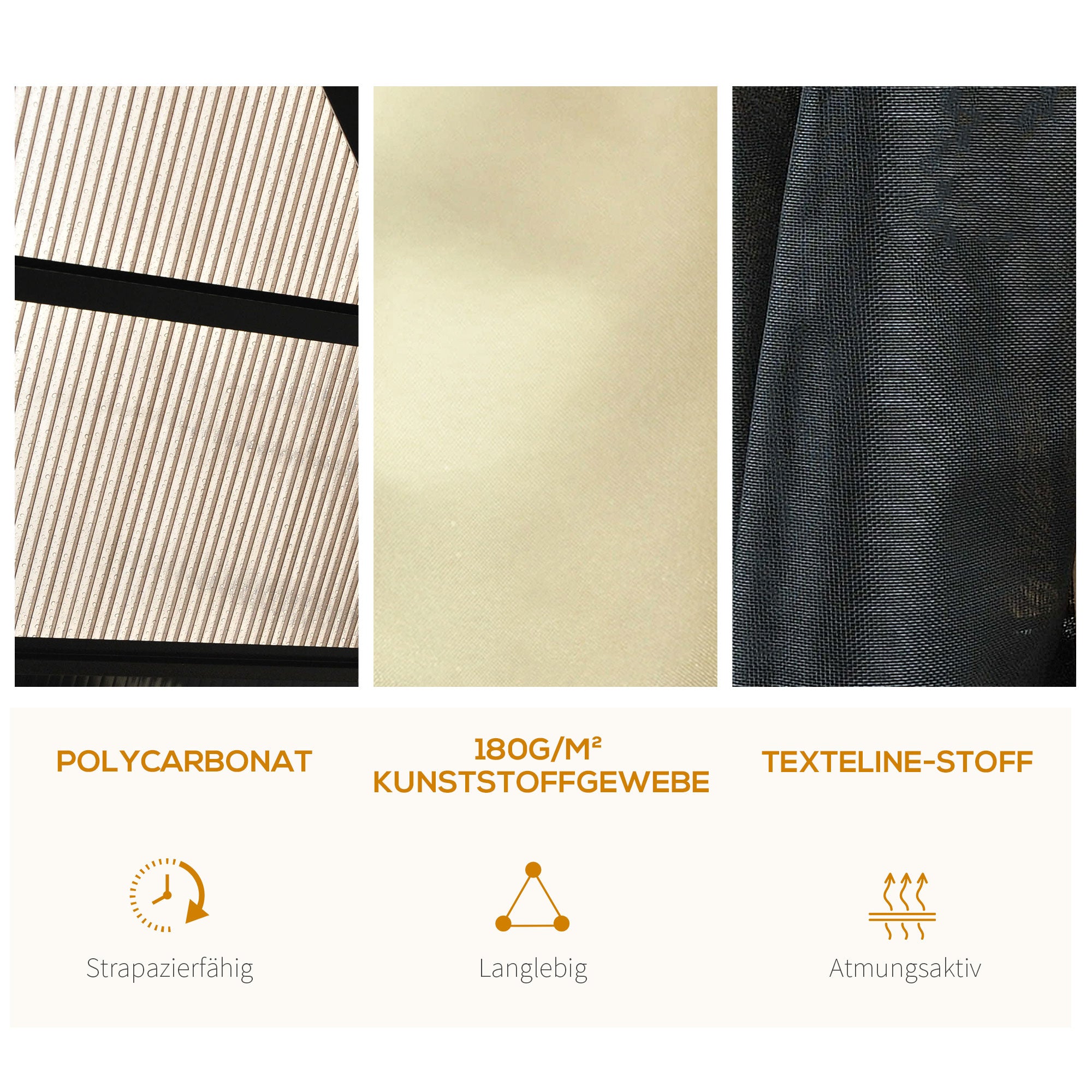 Luxury Pavilion Garden Gazebo Aluminum Party Tent Garden Tent with Translucent PC Roof 420 x 360 x 275 cm