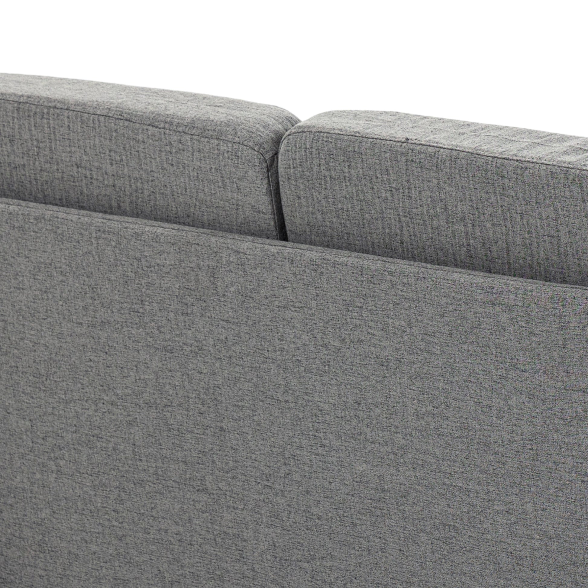 2-Seater Sofa, Couch with Wooden Legs, Linen Look, Padded Sofa, Double Sofa in Modern Style for Living Room, Bedroom, Light Gray