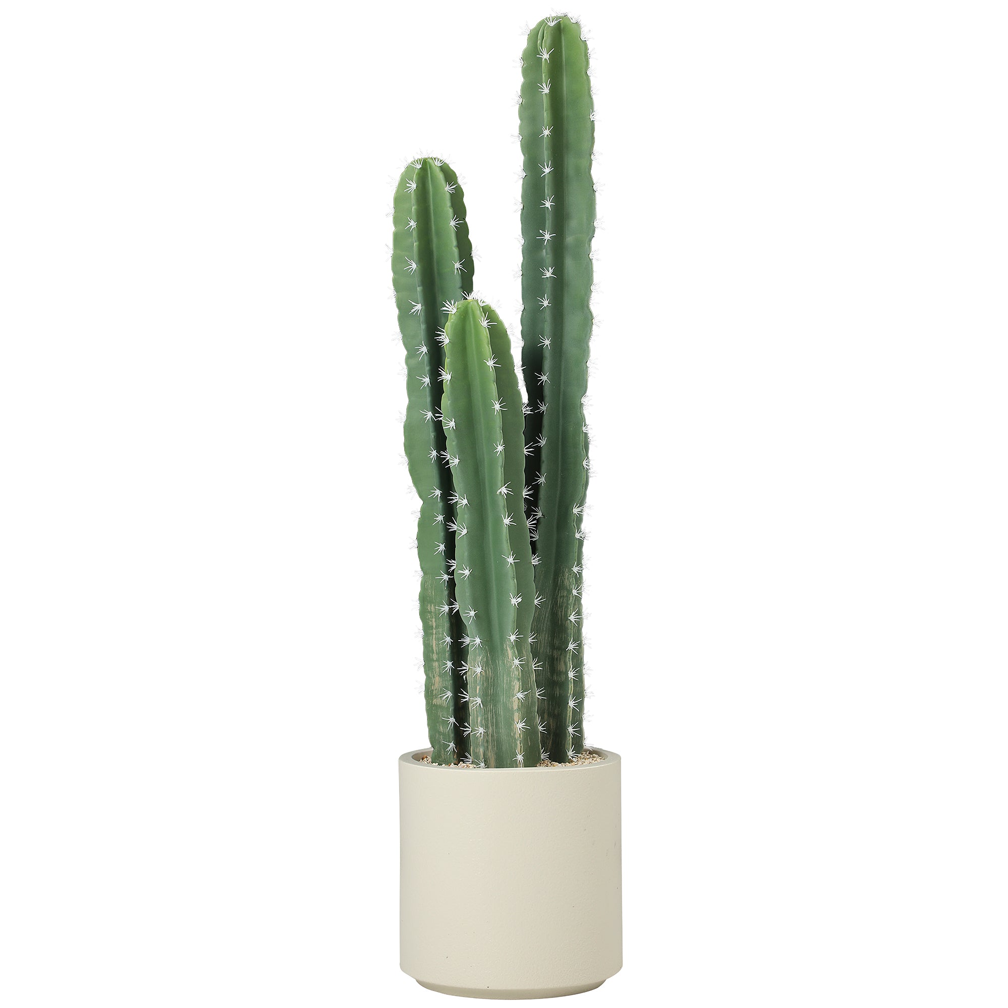 Artificial Potted Cactus, 95 cm (37.4 in) Real-Look 3-Branch Plant for Home & Office Decor