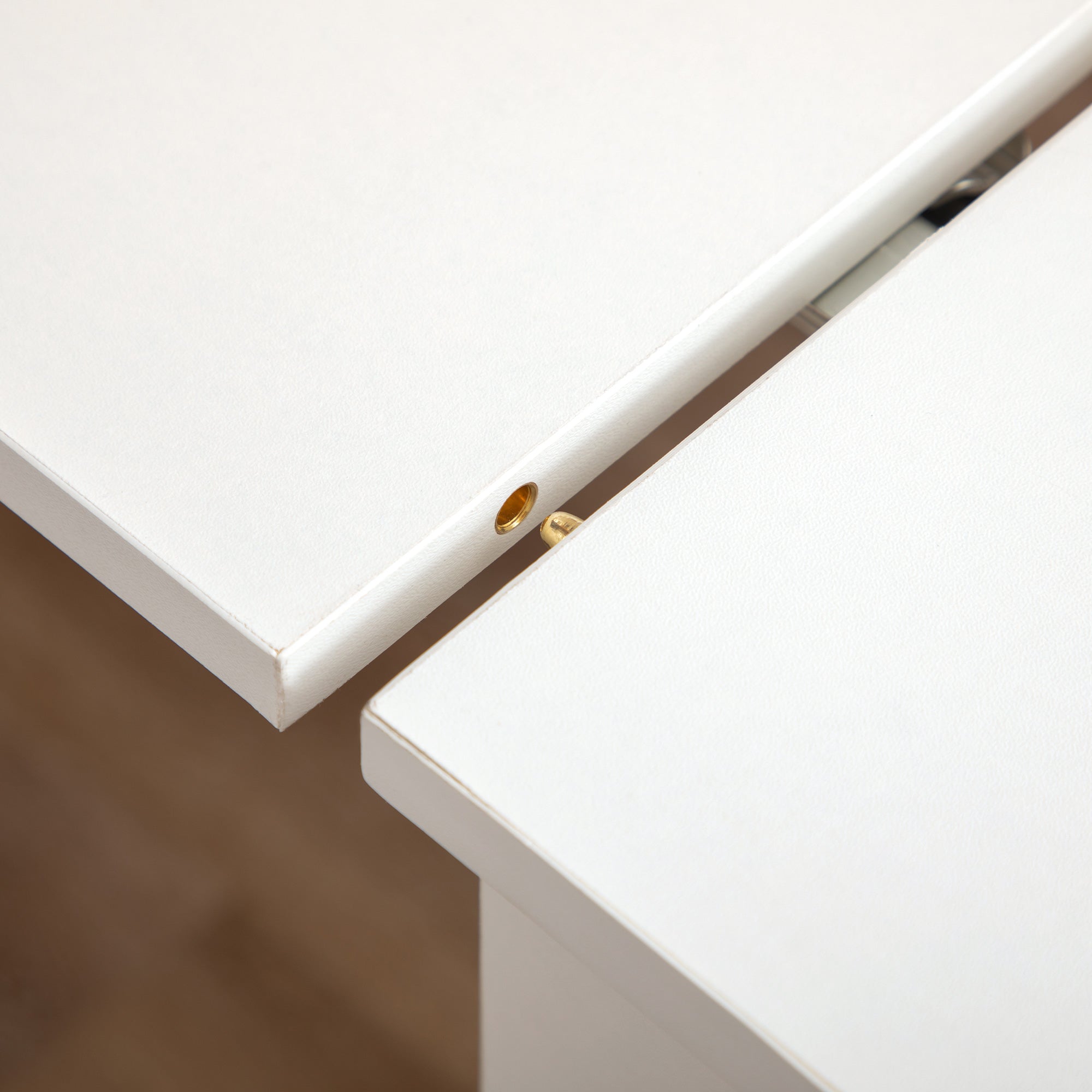 Extendable Dining Table for 4-6 People Console Table with Folding Wings Multifunctional Auxiliary Table for Study Kitchen Load 60 kg 180x85x75 cm White