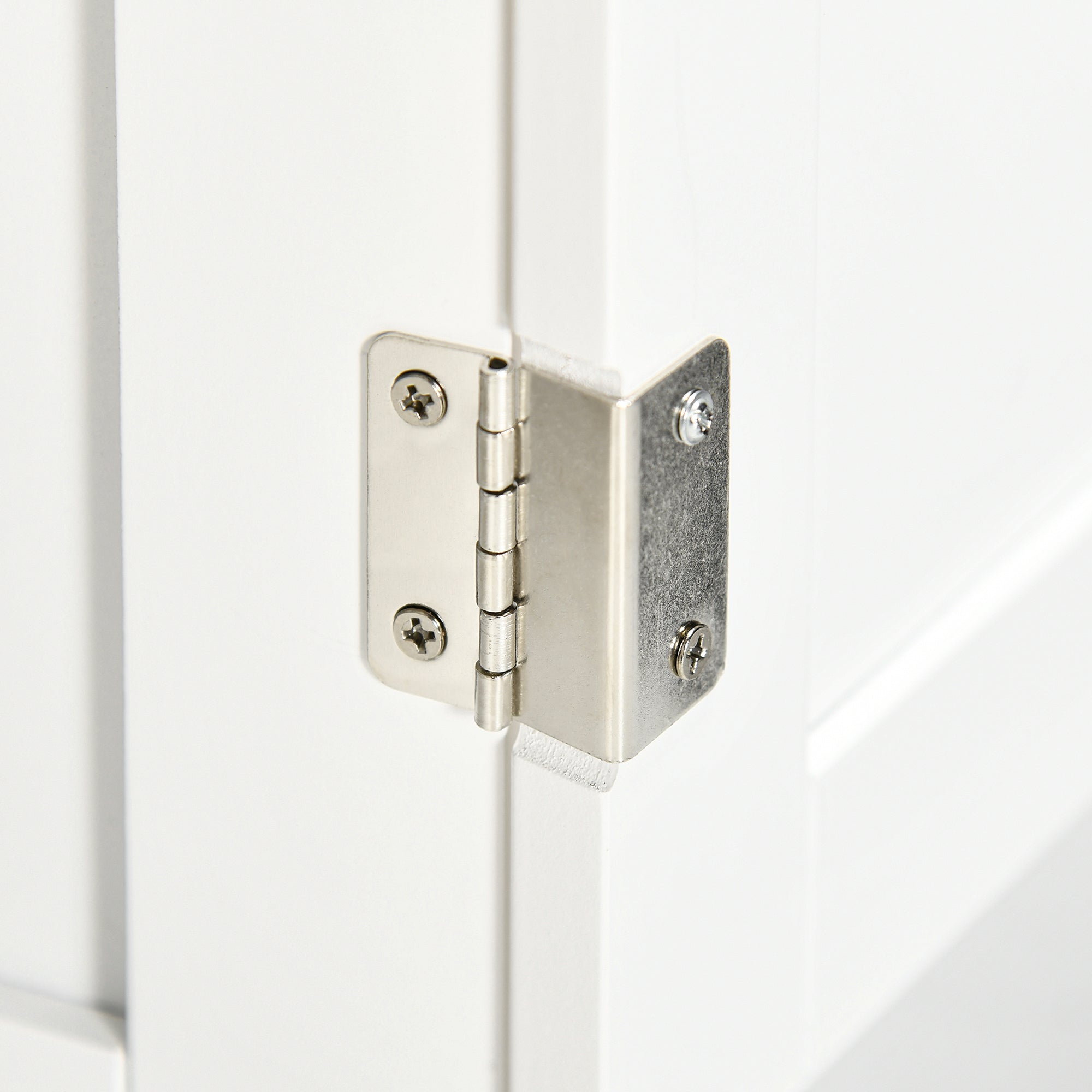 Under Sink Cabinet Bathroom Floor Cabinet with 2 Doors and Adjustable Interior Shelf Modern Style Load 40 kg 60x30x60 cm White