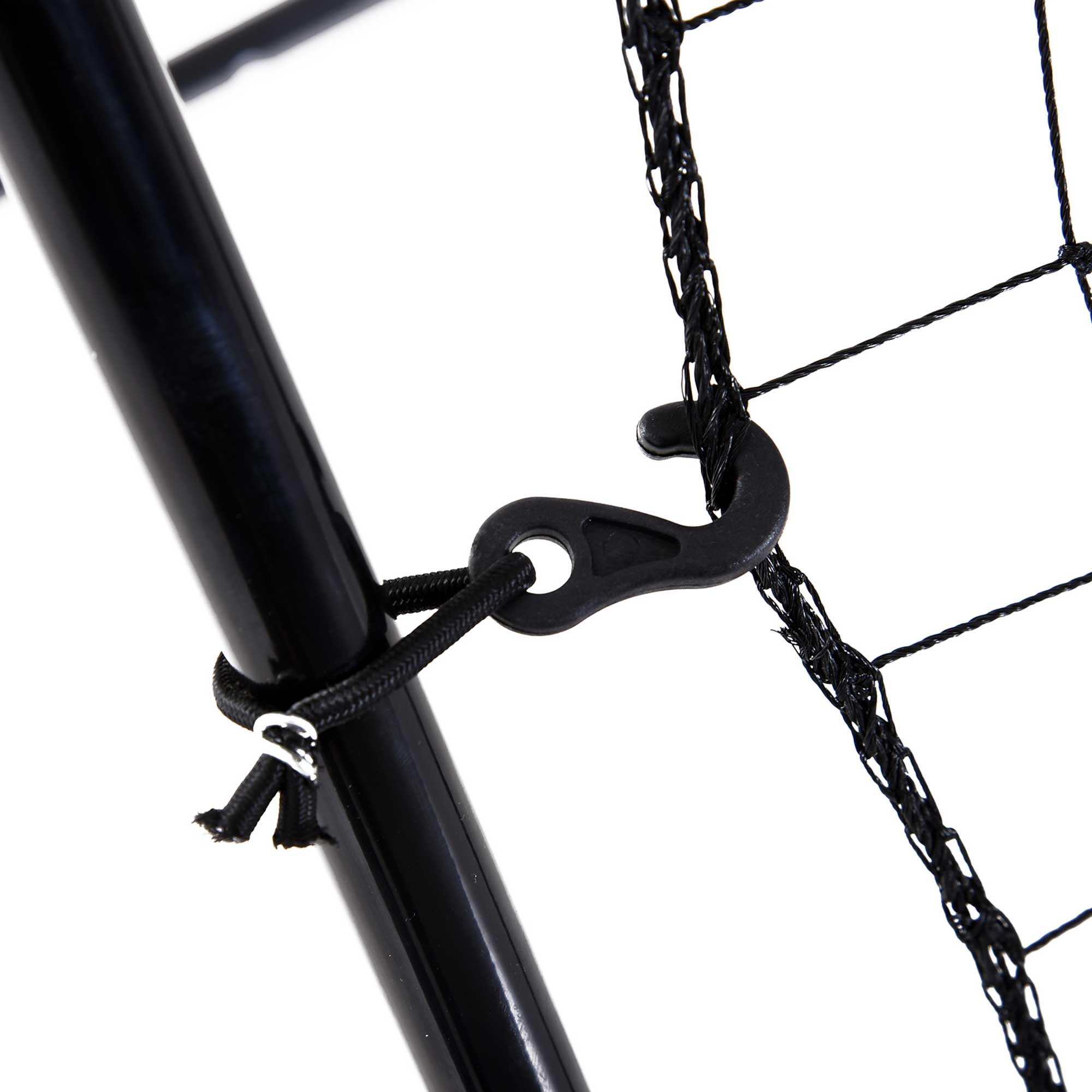 Rebounder for Soccer Rebound Wall Portable with Strike Zone Rebound Net Kickback Rebound Wall Rebound Wall for Baseball Basketball Soccer Goal for Kids and Teens Training 123x174cm, Black