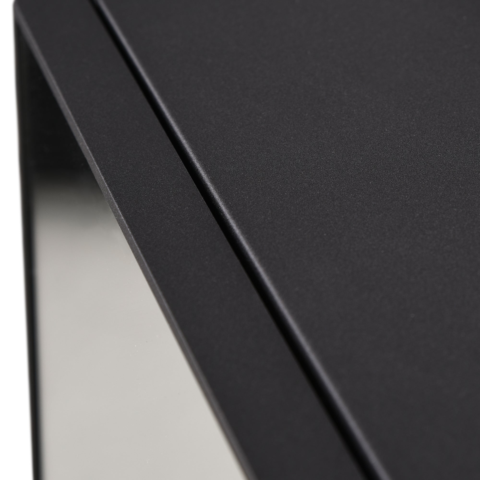 Bathroom Mirror Cabinet, Bathroom Cabinet with Mirror Door, Bathroom Cabinet with 2 Interior Shelves and 1 Open Shelf, Wall-Mounted Cabinet, Black, 46 x 13.5 x 58 cm