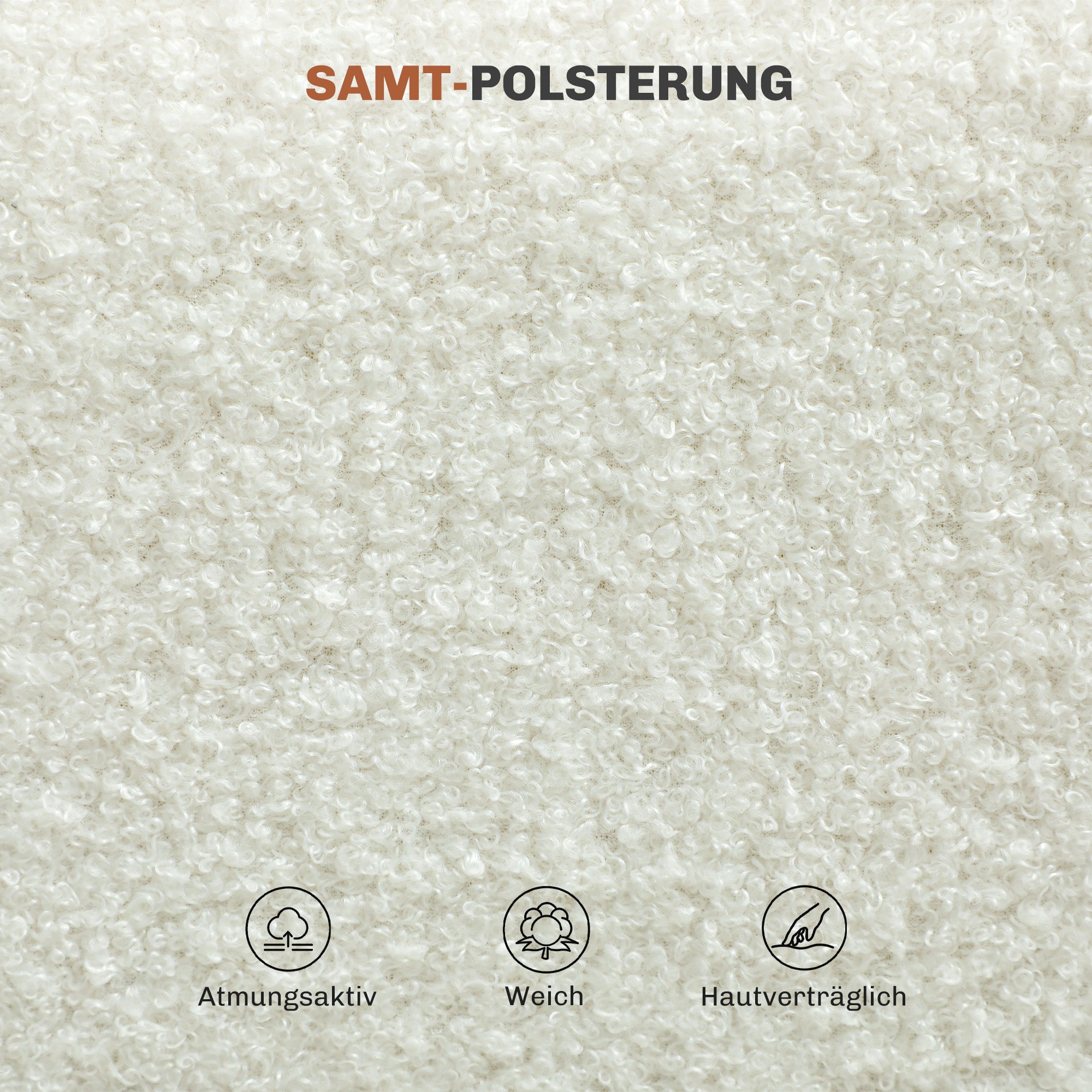 Dining Chairs Set of 4, Kitchen Chair with Backrest, Upholstered Chair with Velvet Look and Steel Legs, Modern Living Room Chair for Dining Room, Kitchen, Living Room, White