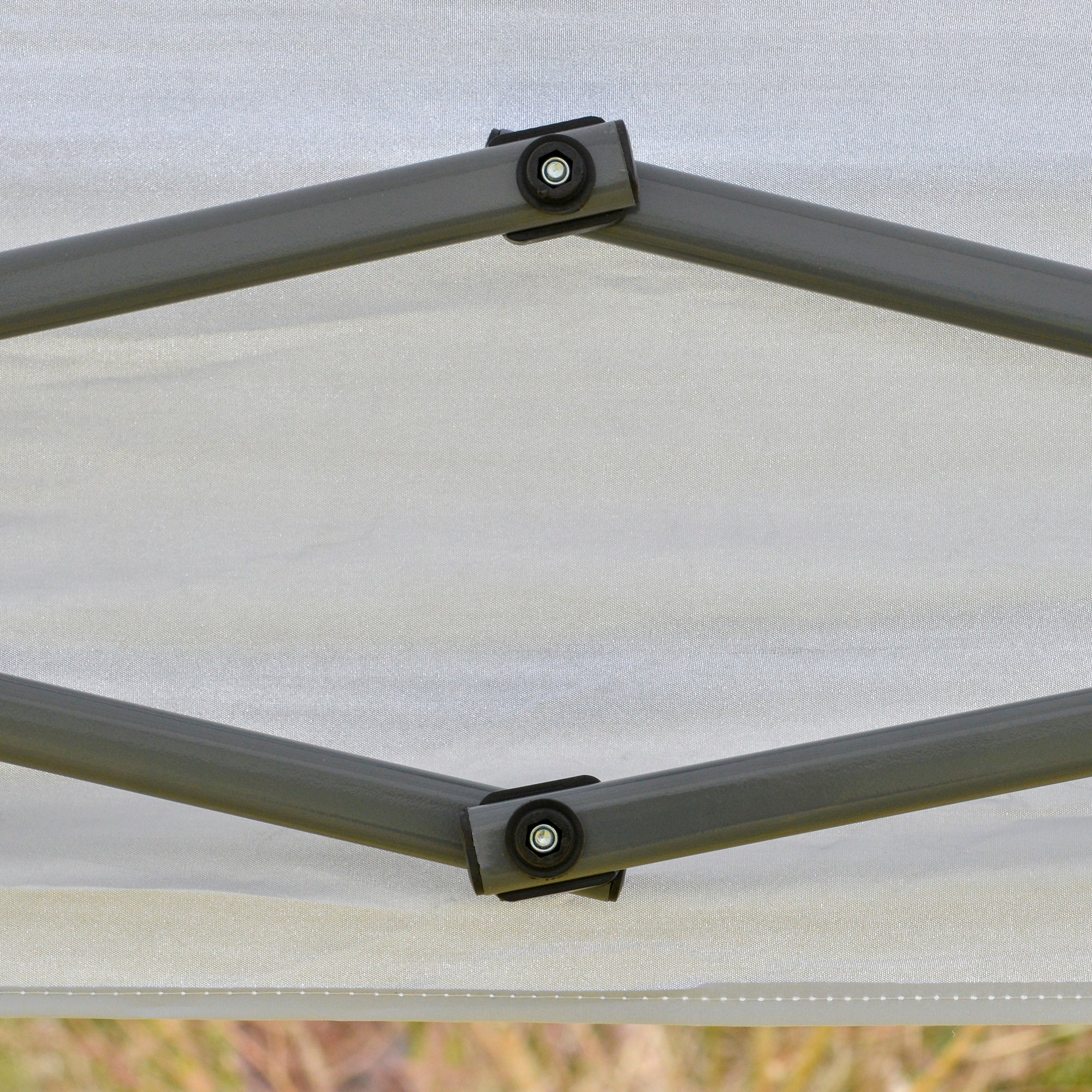 3x3m Folding Gazebo Garden Canopy with Wheeled Carry Bag Waterproof Steel Frame Outdoor Gazebo for Parties Camping White