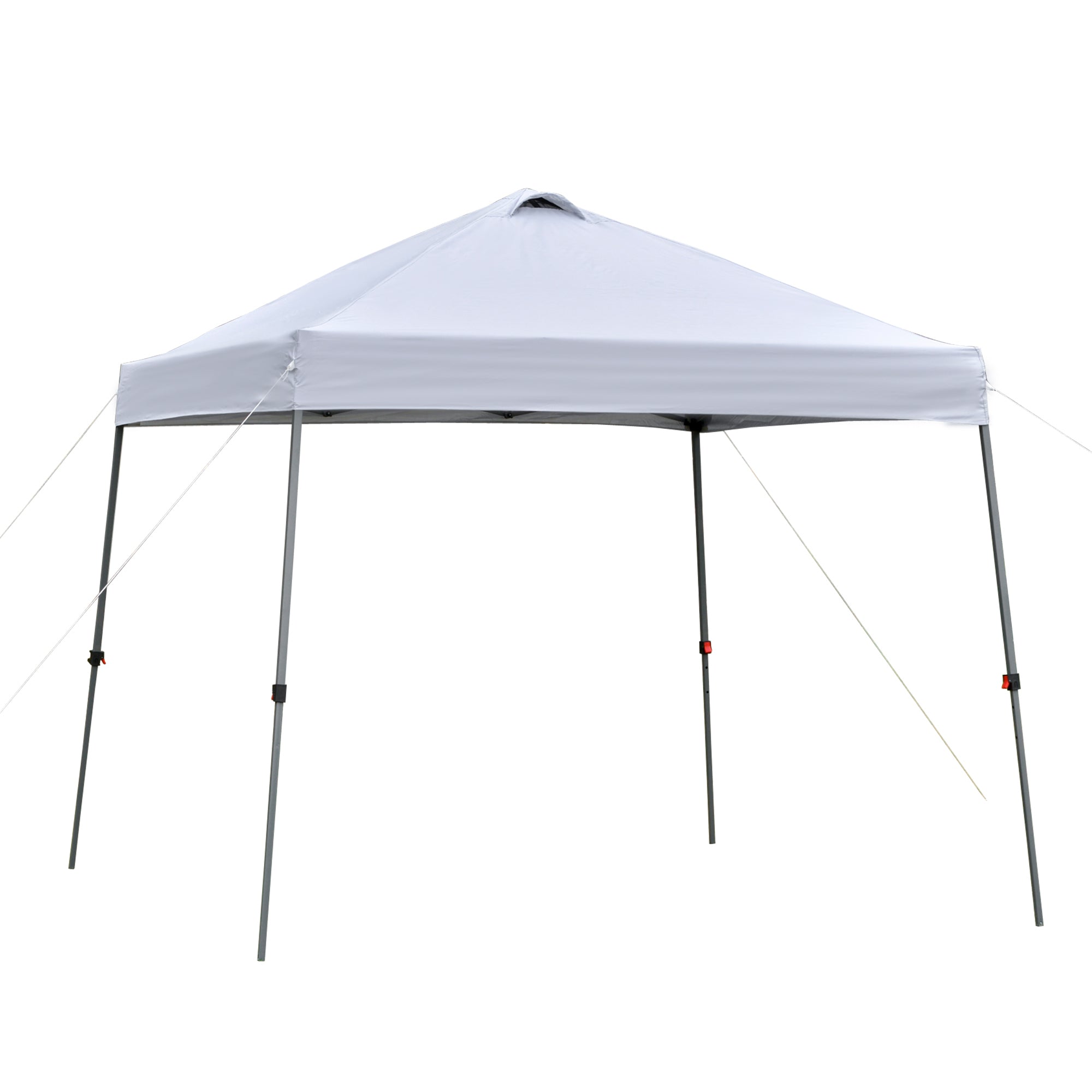 3x3m Folding Gazebo Garden Canopy with Wheeled Carry Bag Waterproof Steel Frame Outdoor Gazebo for Parties Camping White