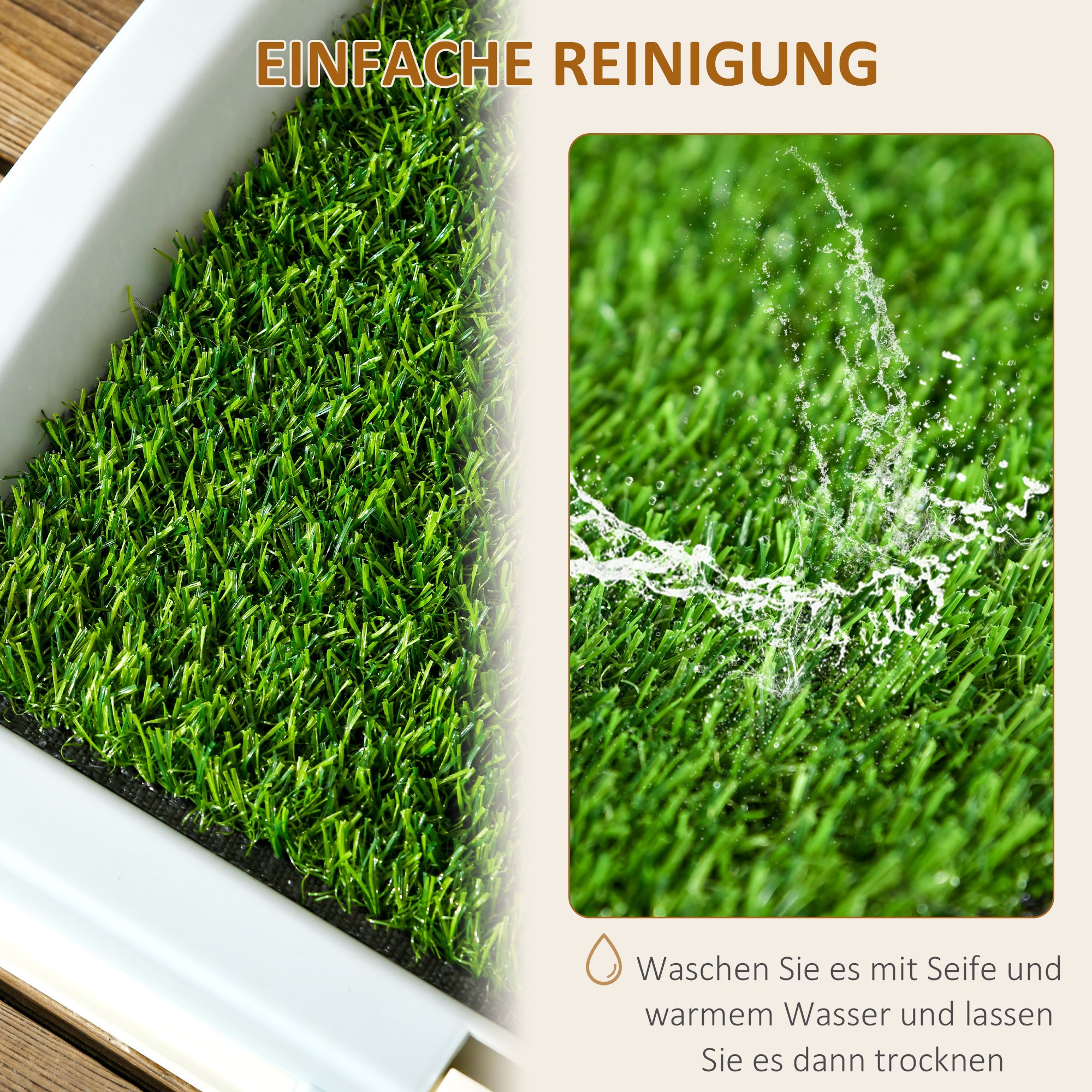 Puppy Toilet Dog Toilet for Small Dogs Indoors Puppy Potty for Home Puppy Training Grass for Puppies Balcony Indoor Artificial Grass Dog Toilet Blue 63x48.5cm