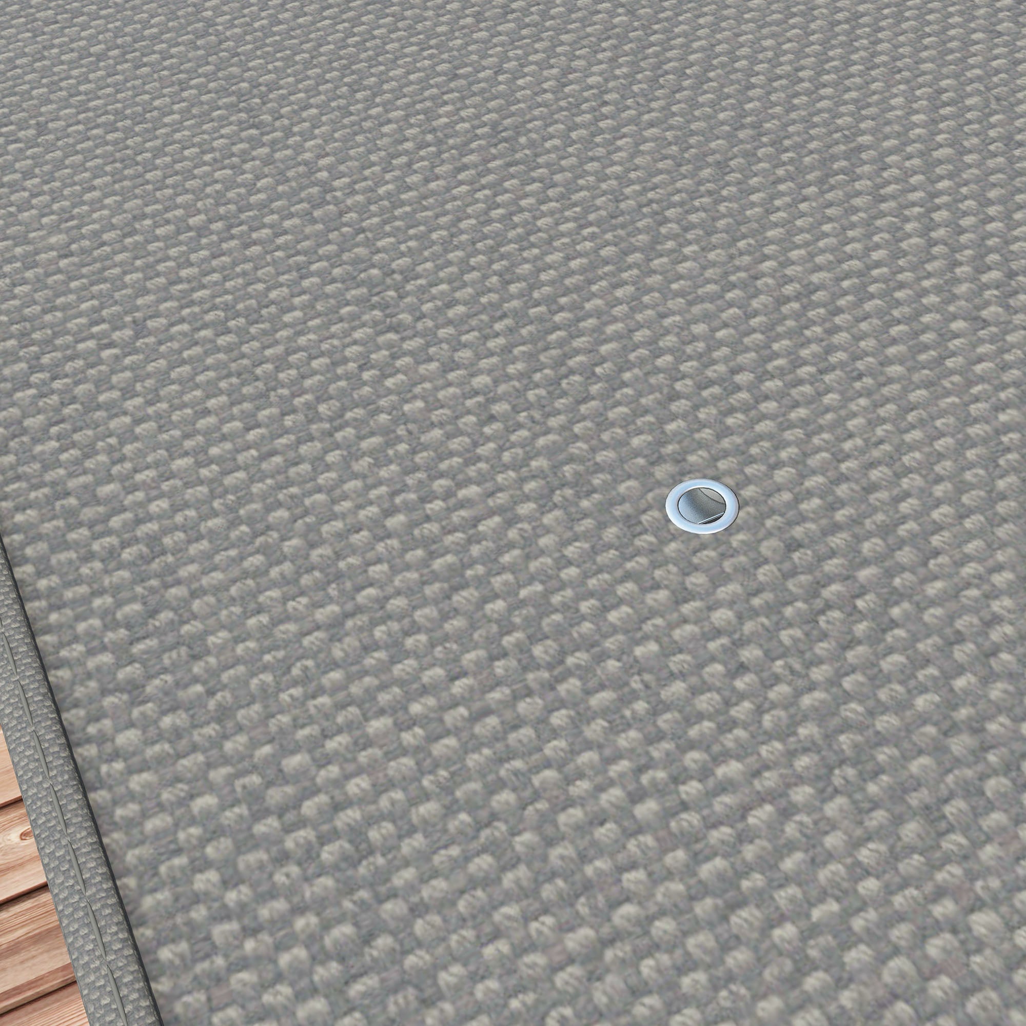 Replacement Canopy for Garden Pergola 3x3 m with 16 Drainage Holes, Hooks and Rings, Polyester Gazebo Pergola Cover, Dark Grey