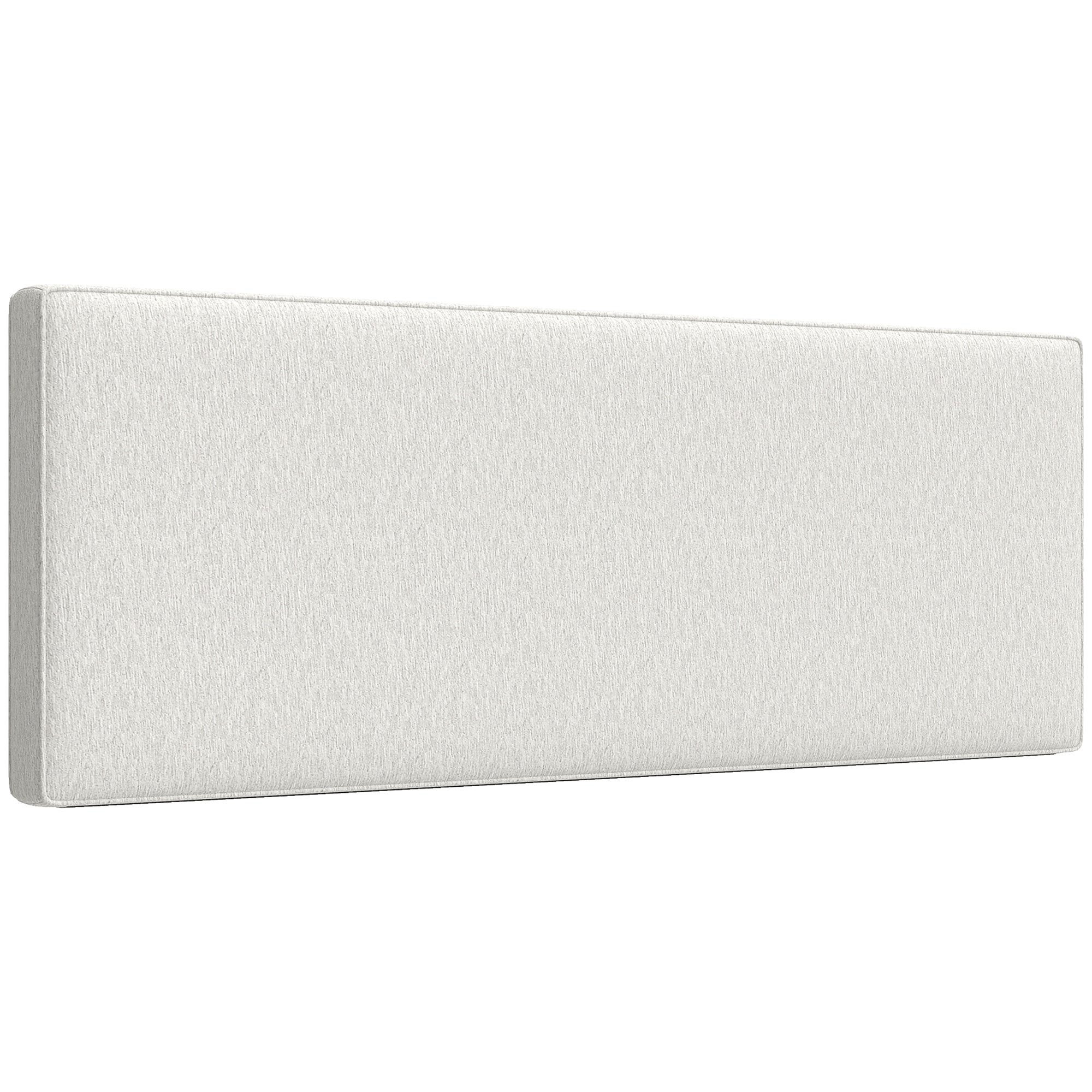 Linen-Effect Padded Floating Headboard, 63 x 24 in (Cream)