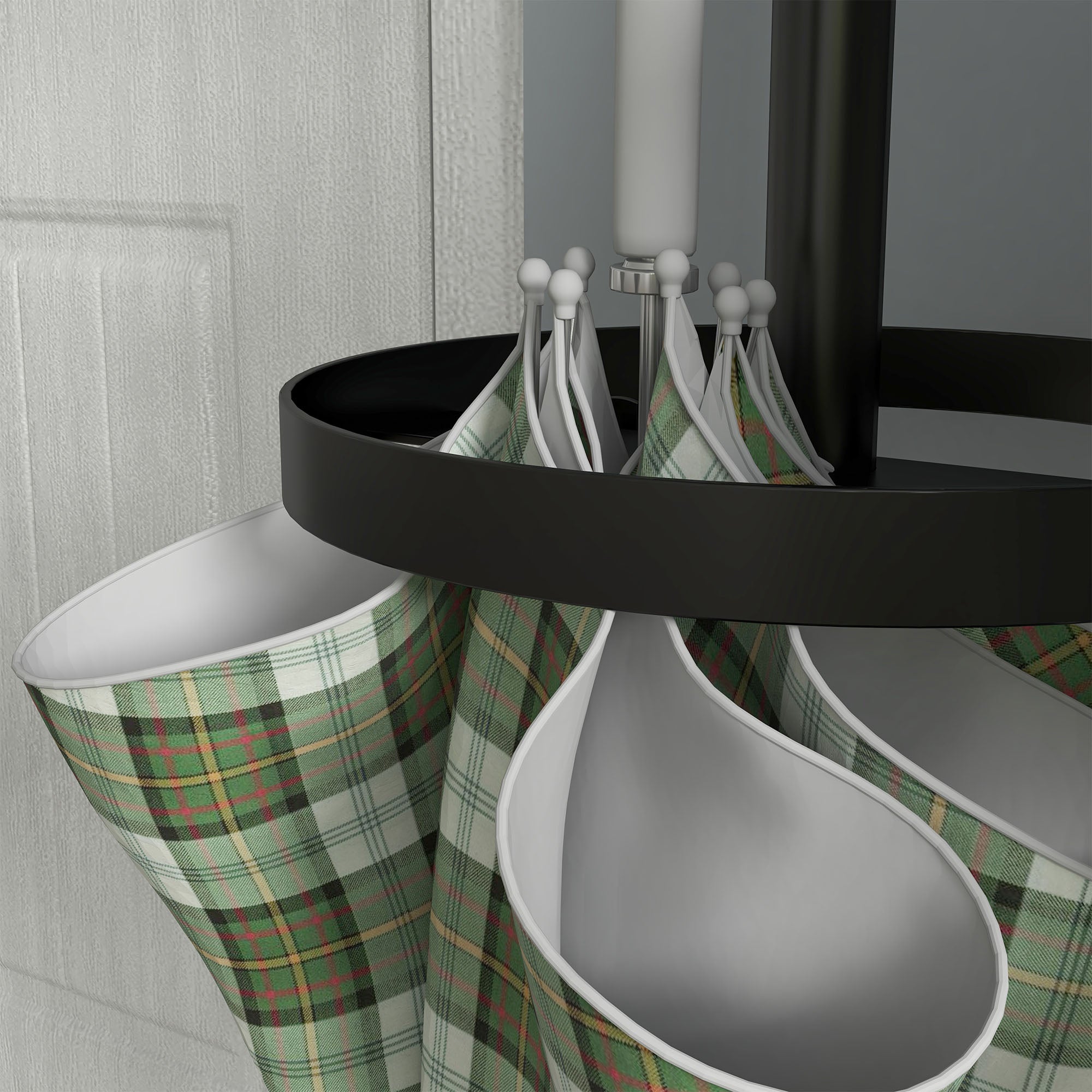 Freestanding Coat Rack with Umbrella Stand Metal Coat Stand with 12 Hanging Hooks for Umbrellas Bags Tree Shape for Hallway Entryway Bedroom Ø34x177 cm Black