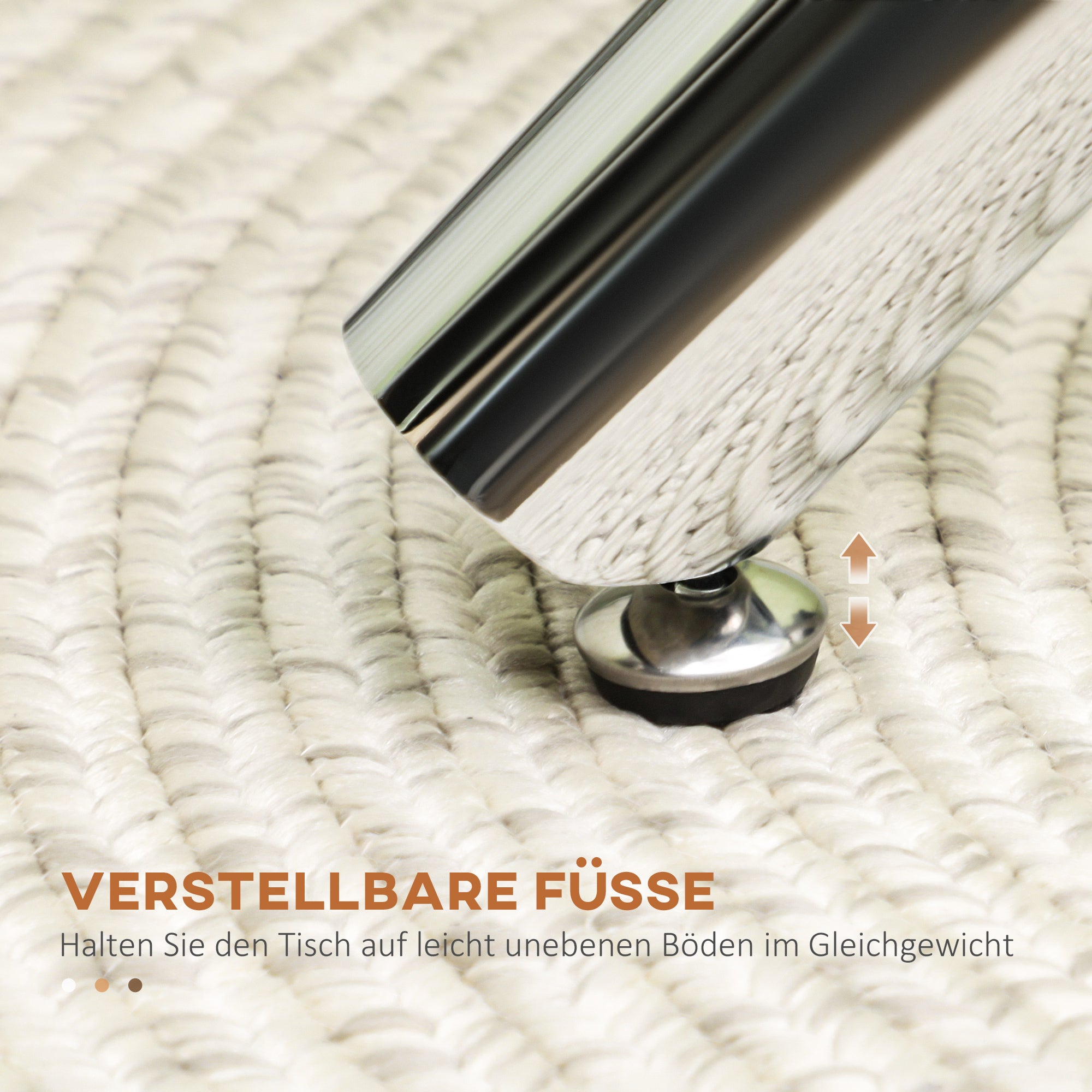 Dining Table, Round Kitchen Table for 4 Persons, Living Room Table, Glass Table, Coffee Table, Side Table, Steel, Ø80 x 74 cm, Transparent