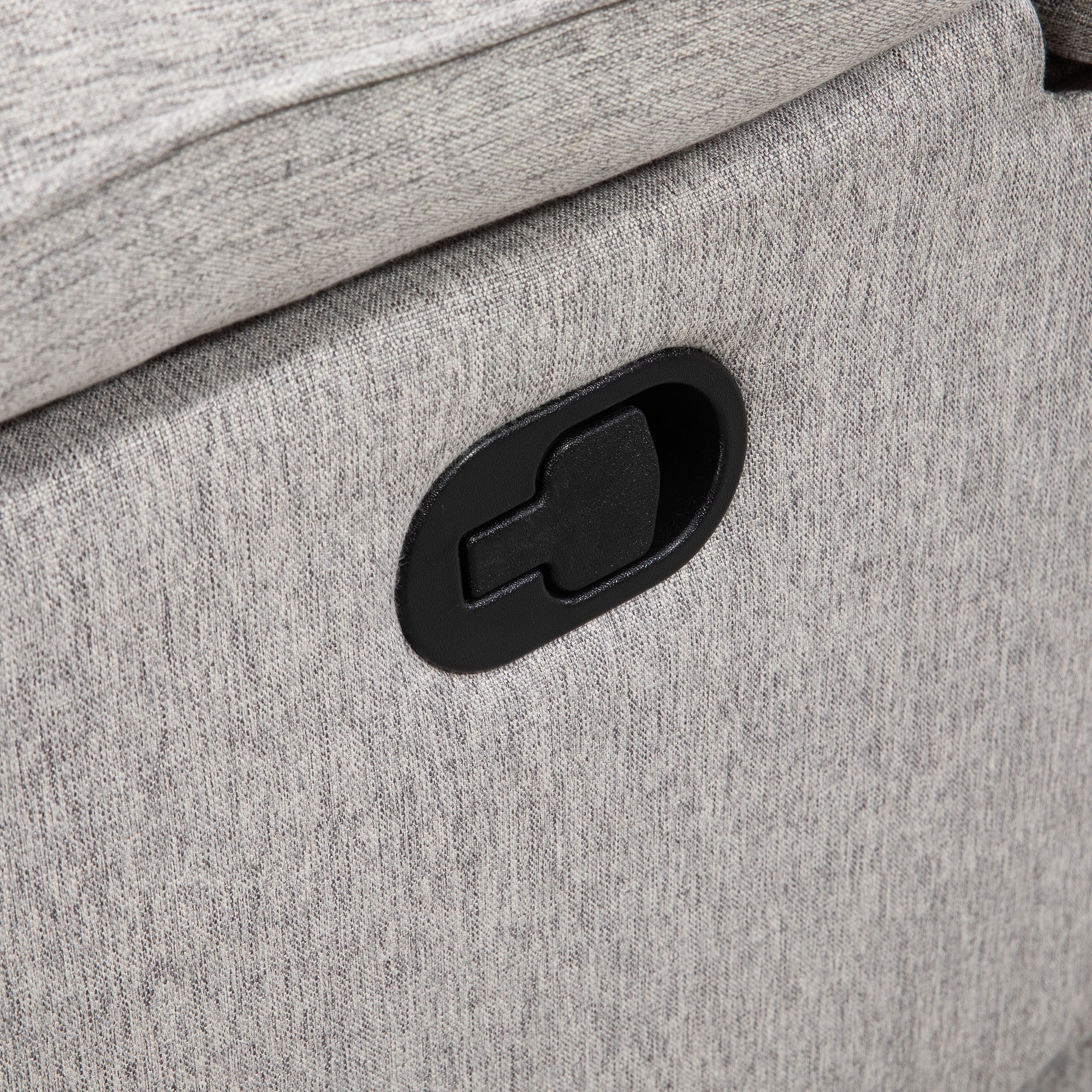 Recliner Armchair with Reclining Function, Footrest, TV Chair with Pocket Spring Padding, Linen Look, Armchair for Living Room, Gray