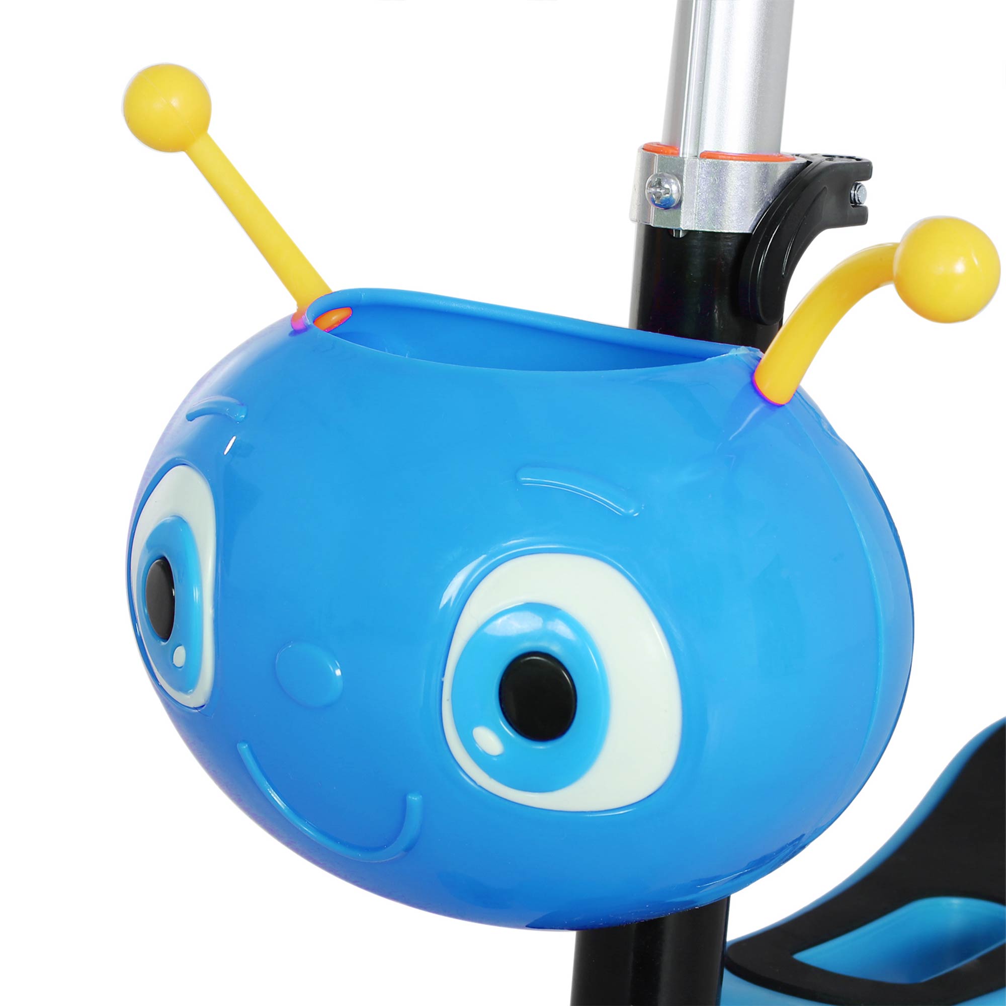 3-in-1 Scooter for Children 18+ Months Three-Wheel Scooter with Removable Seat Adjustable Handlebar Push Handle Height 62x25x72.5 cm Blue