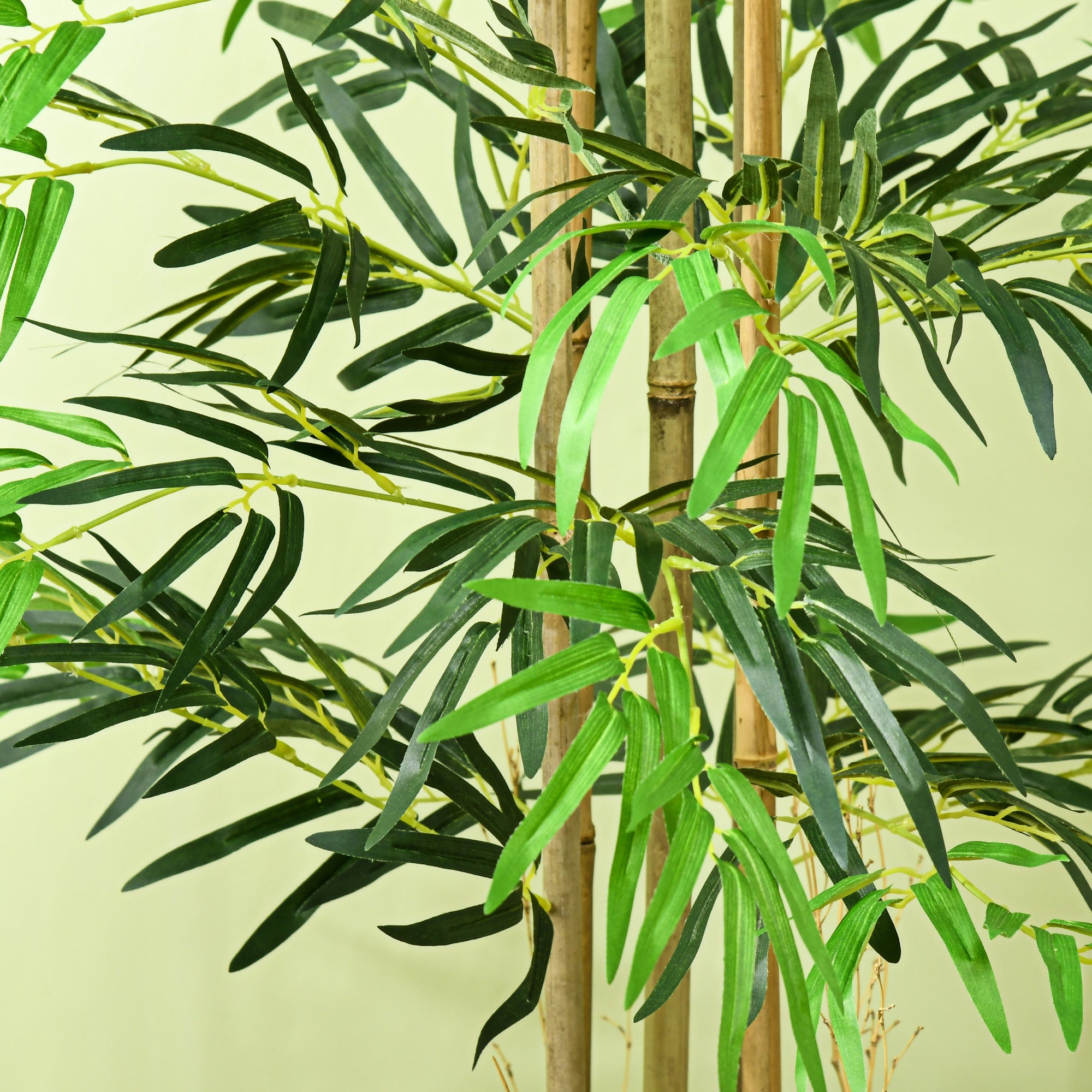 Artificial Bamboo XXL 1.15m Realistic Dense Leaves Pot Included Black Green