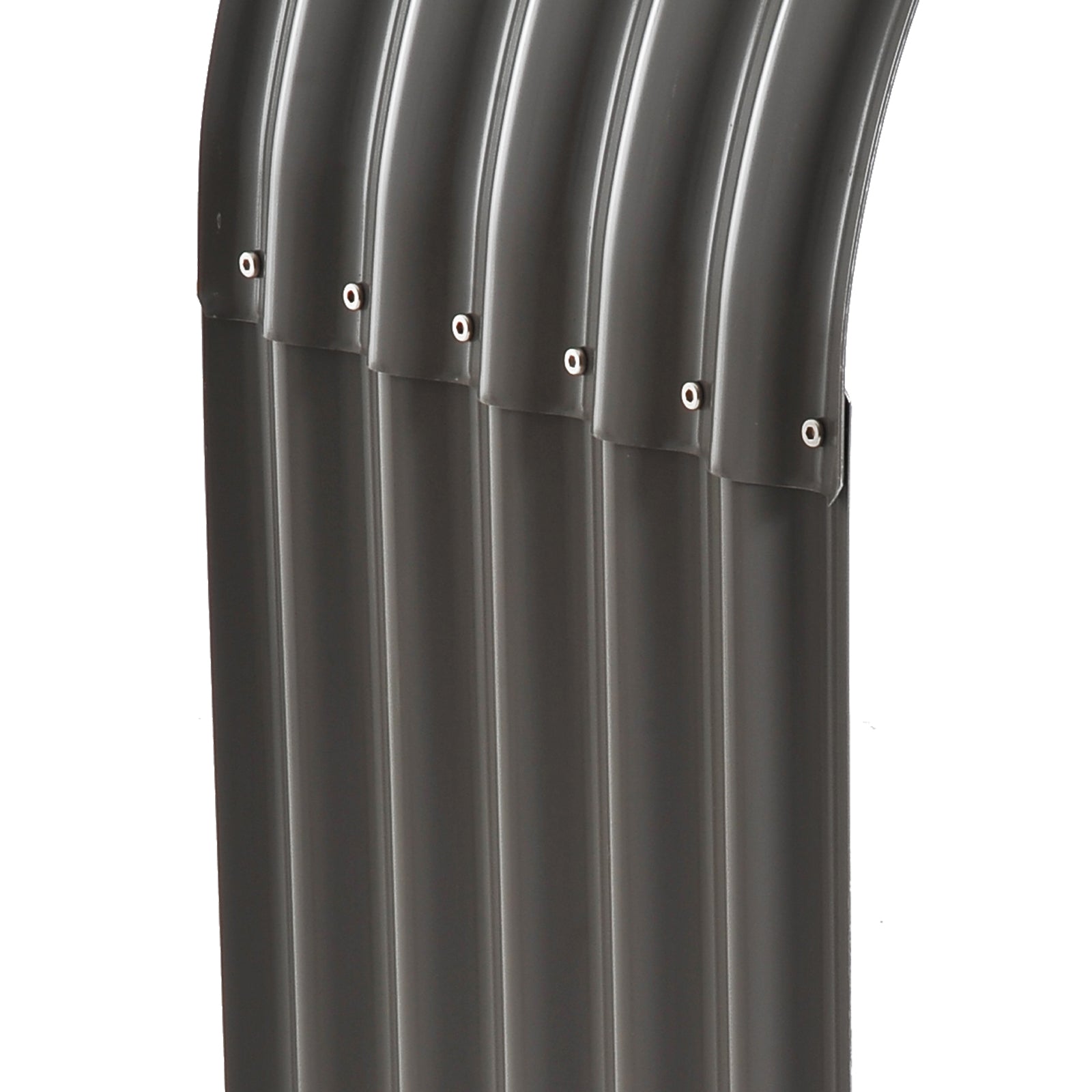 Metal Firewood Rack 212 x 46 x 112 cm Firewood Rack 0.85m³ with Steel Frame Outdoor Firewood Rack Wood Storage for Firewood, Fireplace Wood Rack for Garden Outdoor Gray