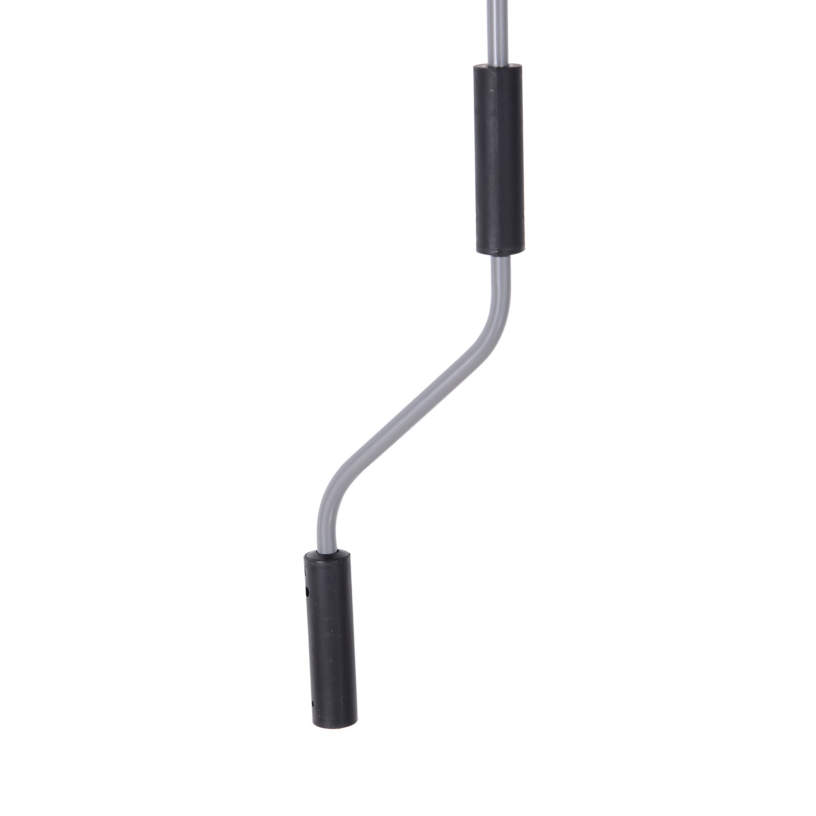 Vertical Awning Balcony Awning Vertical Sunshade Windshield Side Screen with Hand Crank Polyester Fabric + Aluminum Gray 200 x 120 cm