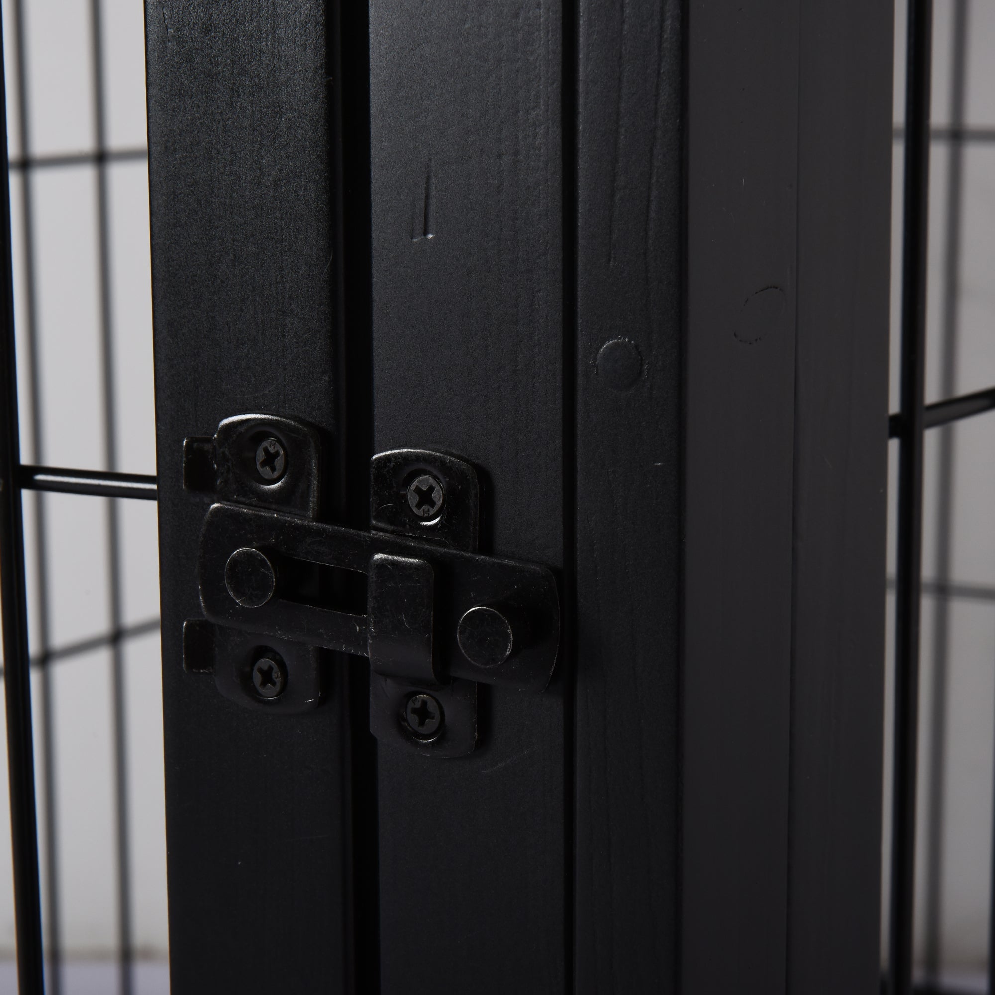 Home Dog Crate, Dog House with 2 Entrances, Lockable Dog Crate, Dog House for Small Dogs, Black, 58.5 x 81 x 66 cm