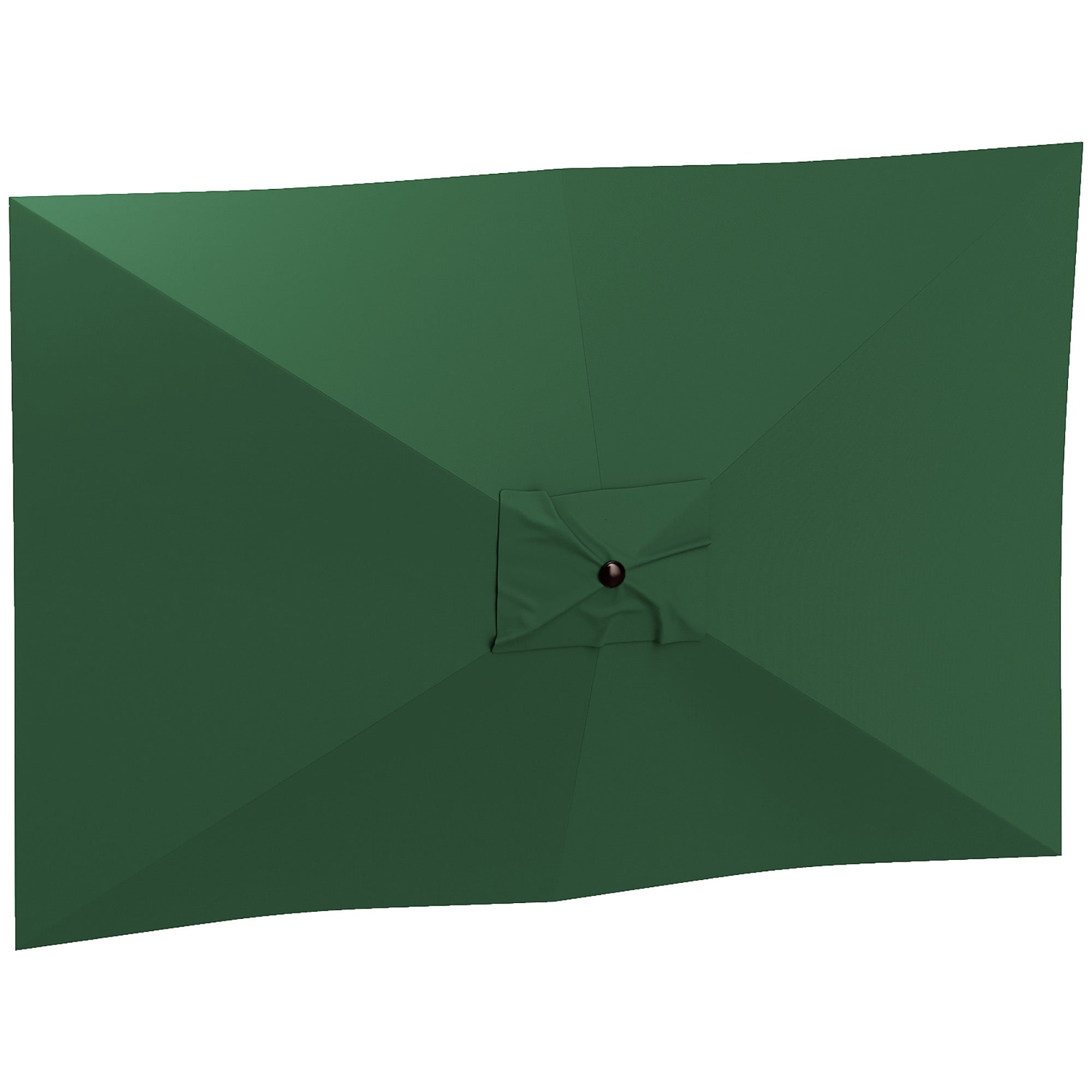 Replacement Canopy for Rectangular 3x2m Umbrellas with Ventilated Top, Sunshade Canopy Made of 180 g/m² Polyester, UV 50+ Protection, Green