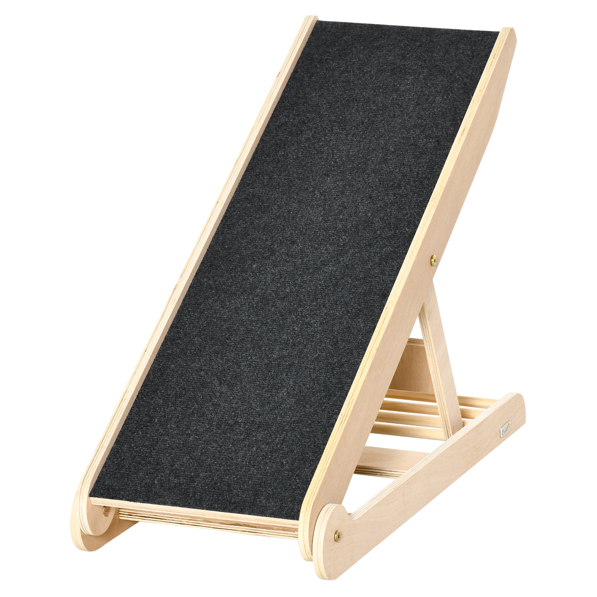 Foldable Non-Slip Dog Ramp with Adjustable Height from 37.5 to 62cm, for Pets up to 15kg