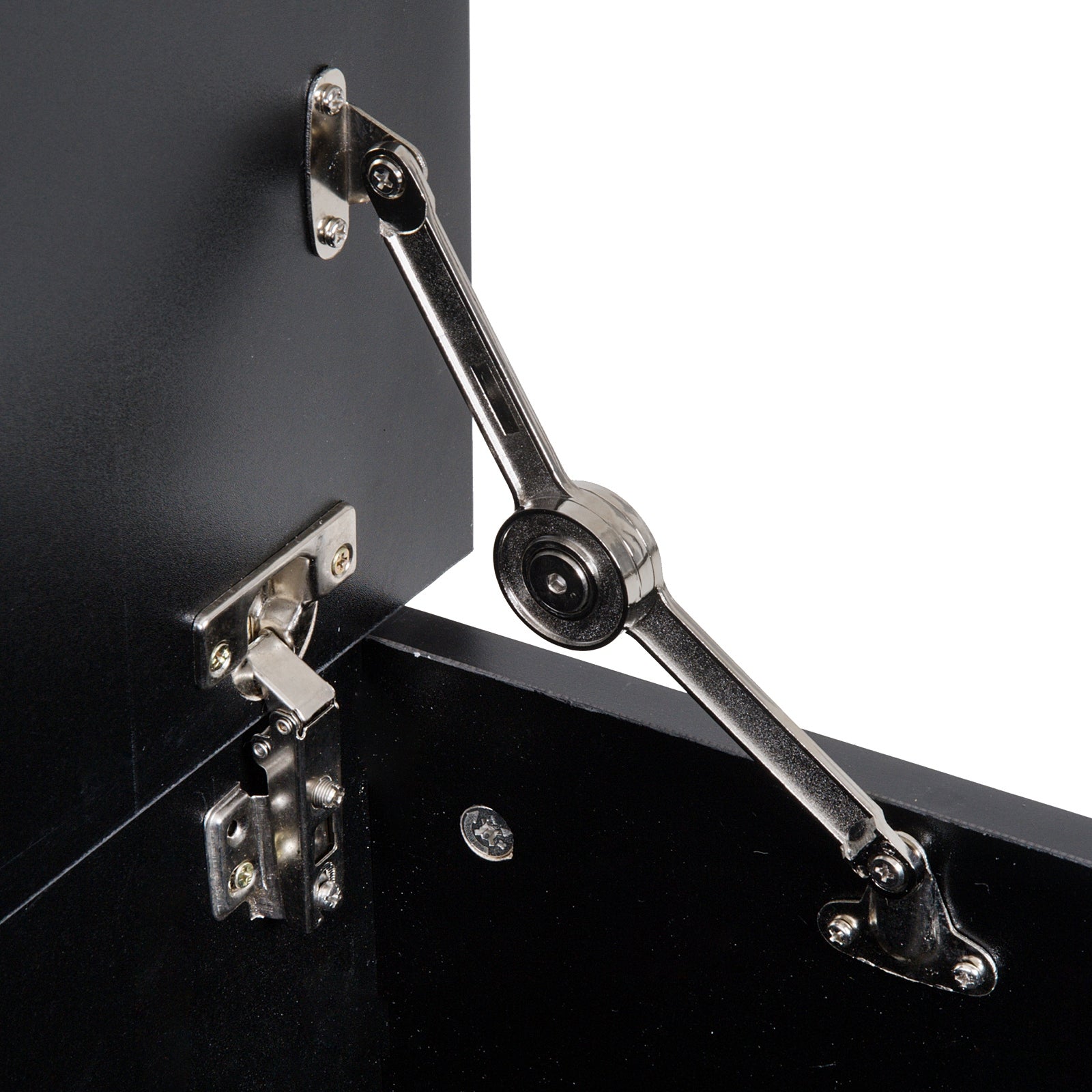 Wooden Storage Chest Storage Trunk with Lid Max Load 120 kg for Bedroom Living Room 100x40x40 cm Black