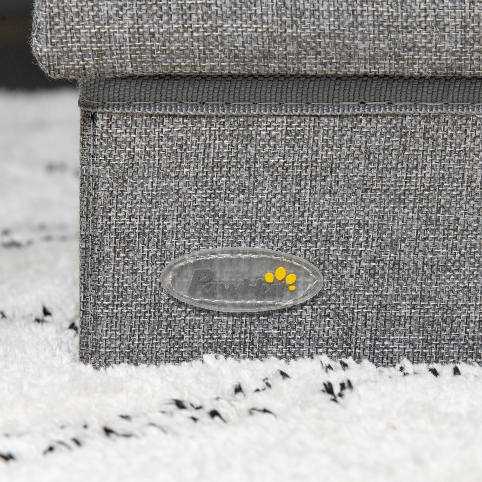 3-Step Pet Stairs for Dogs Cats with Openable Tops and Storage Space 63.5x42.5x40.5 cm Gray