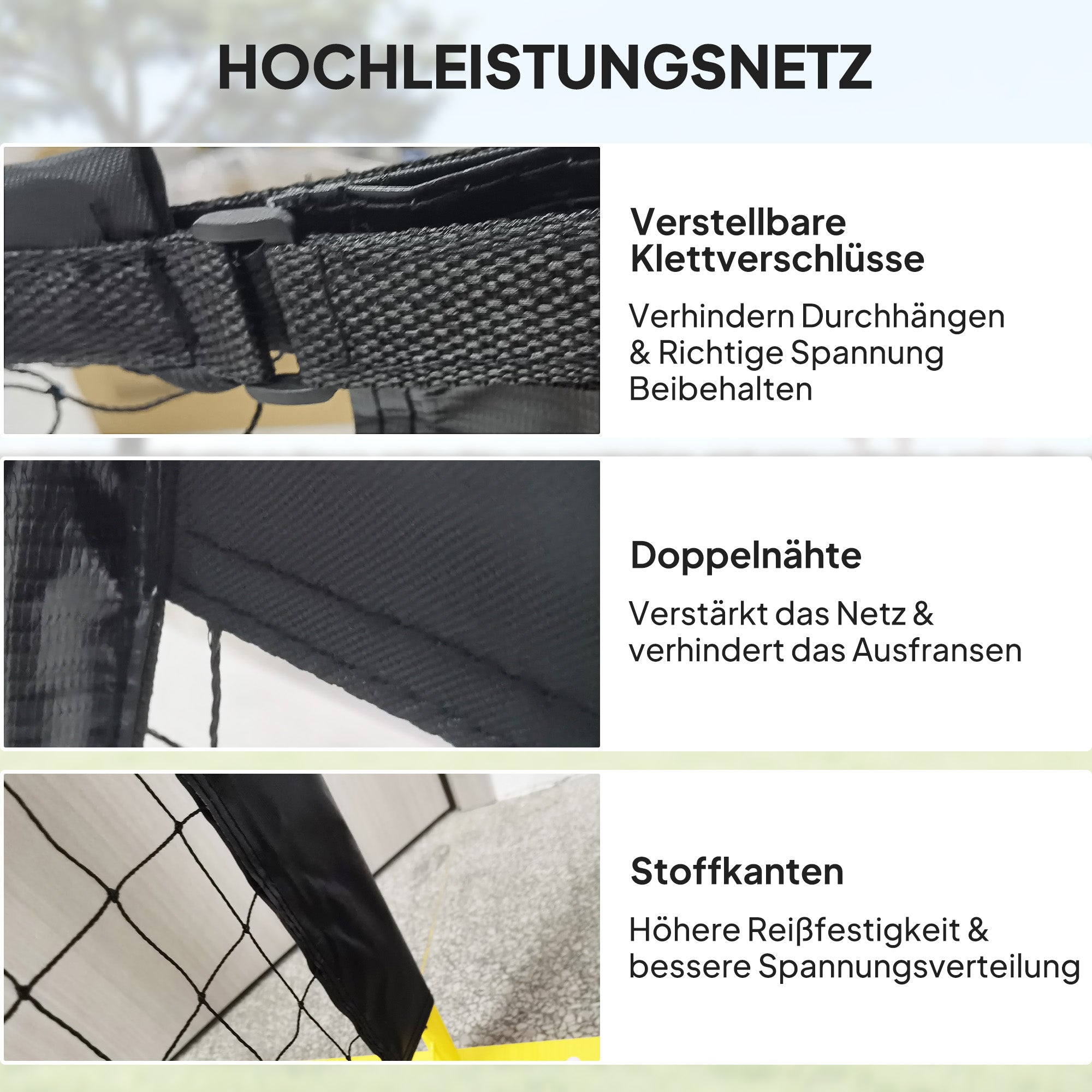 SPORTNOW Portable Pickleball Net, 6.7m with Carrying Bag, Metal Frame for Indoor Outdoor Yellow