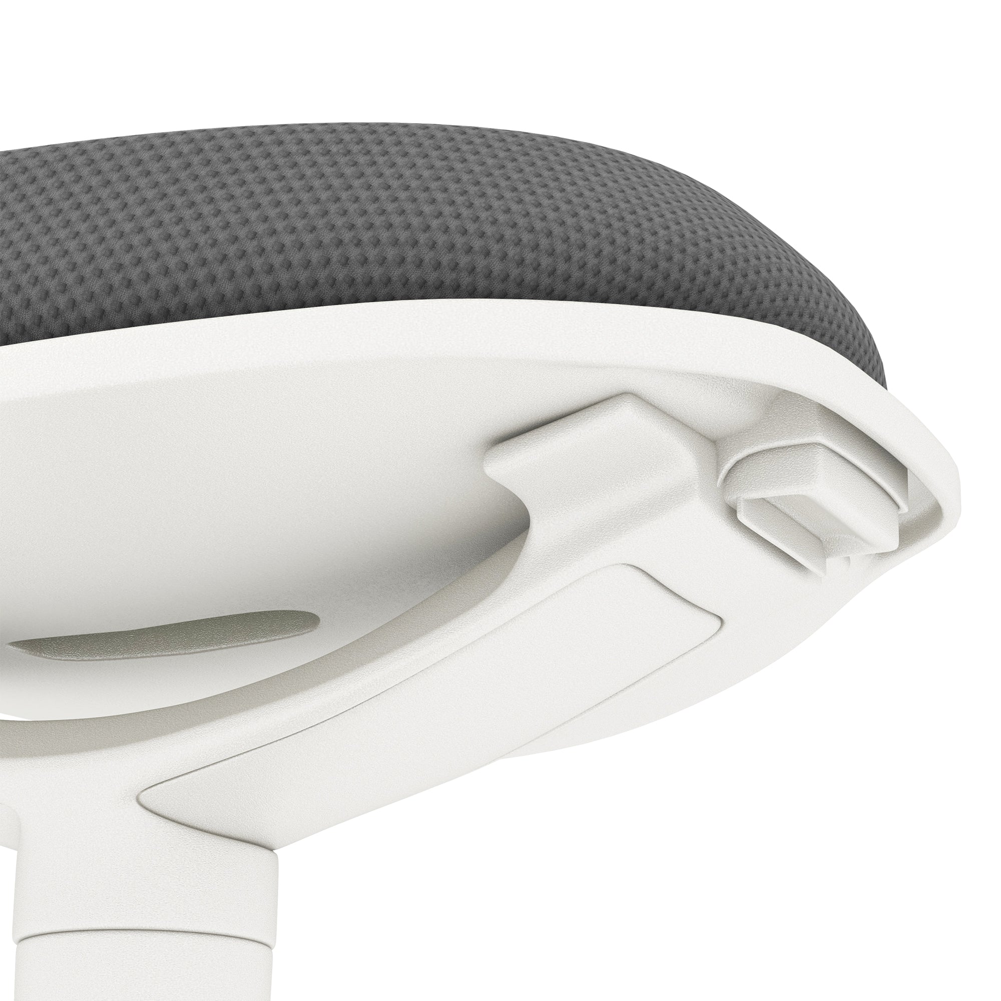 Sitting Stool, Ergonomic Office Stool, 56.5-71.5 cm Adjustable Height Work Stool, Swivel Chair for Office, Study Room, Mesh, Gray