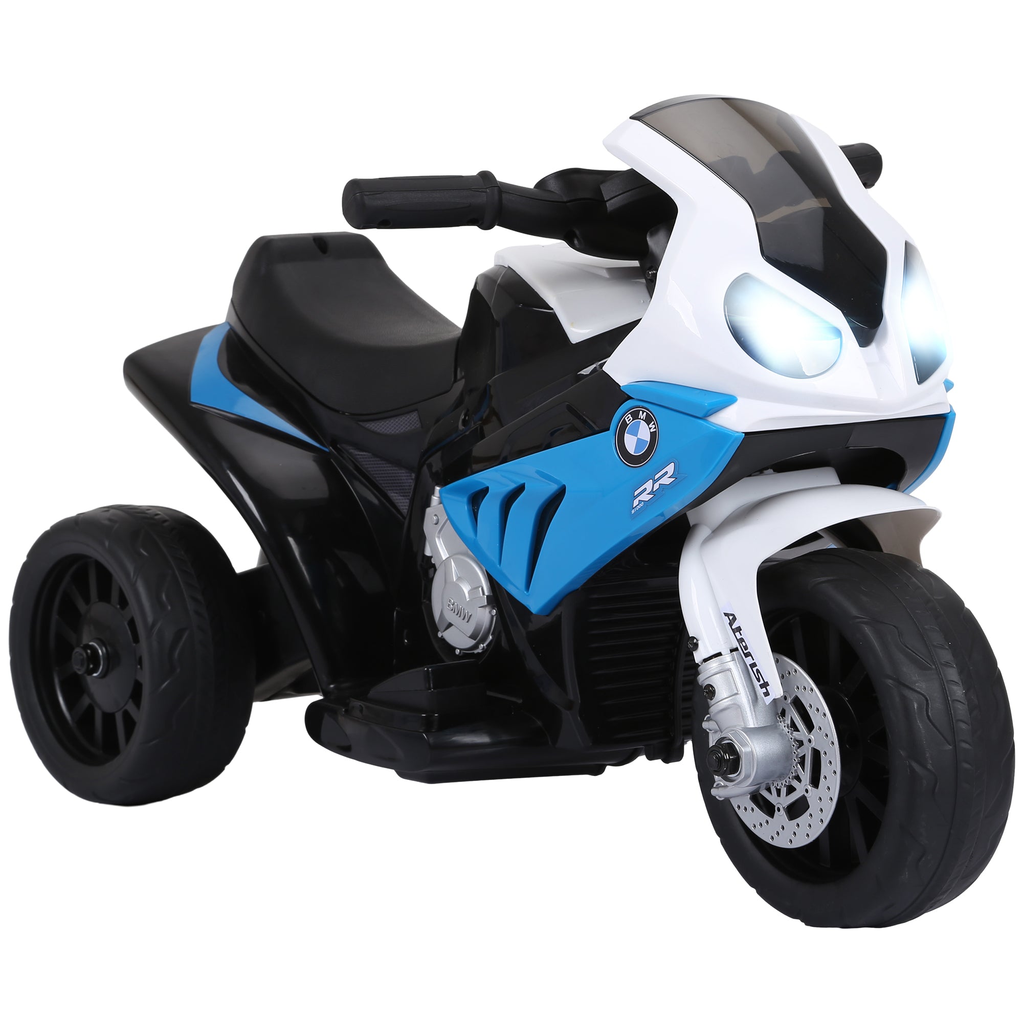 Electric Motorcycle for Kids 18-36 Months with BMW S1000RR Licensed Battery-Powered Motorcycle 6V Kids' Motorbike with Music Load 20 kg Blue