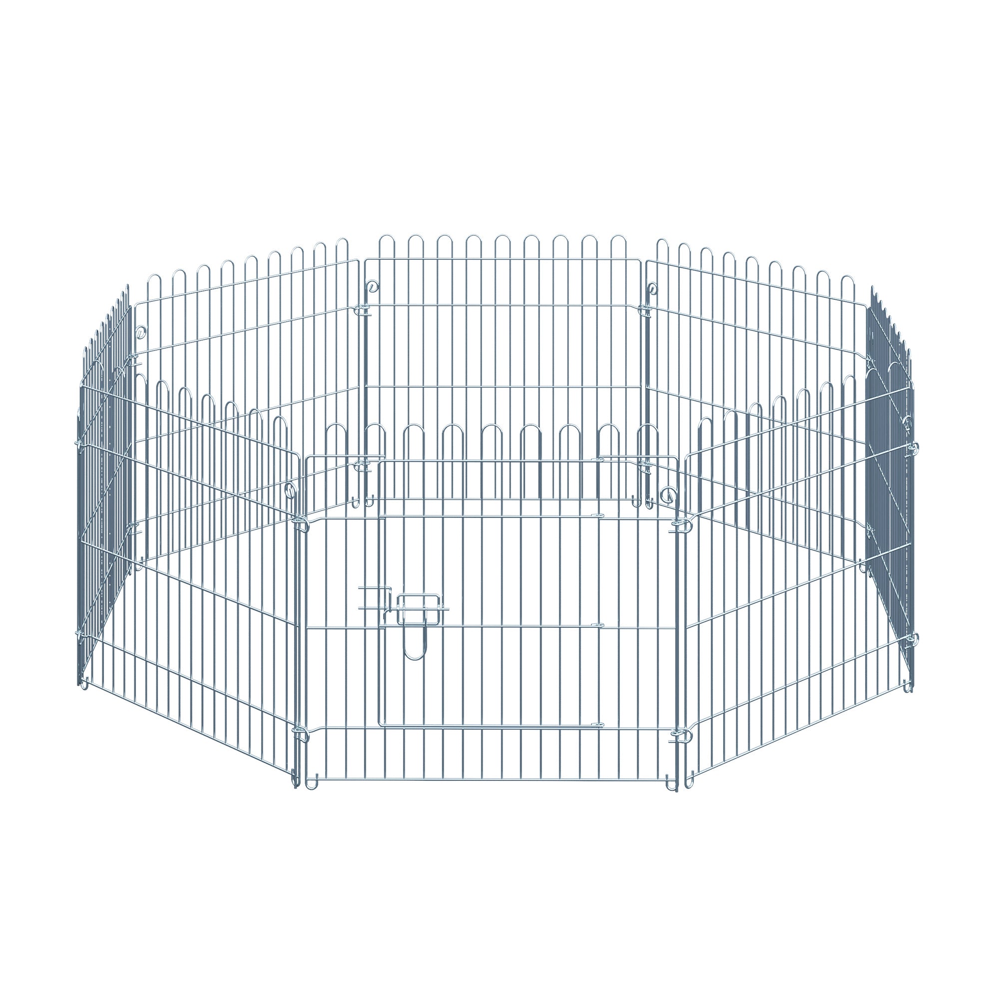 Puppy Enclosure Puppy Playpen Puppy Fence Playpen Puppy Gate for Animals 8-piece W63 x H60 cm