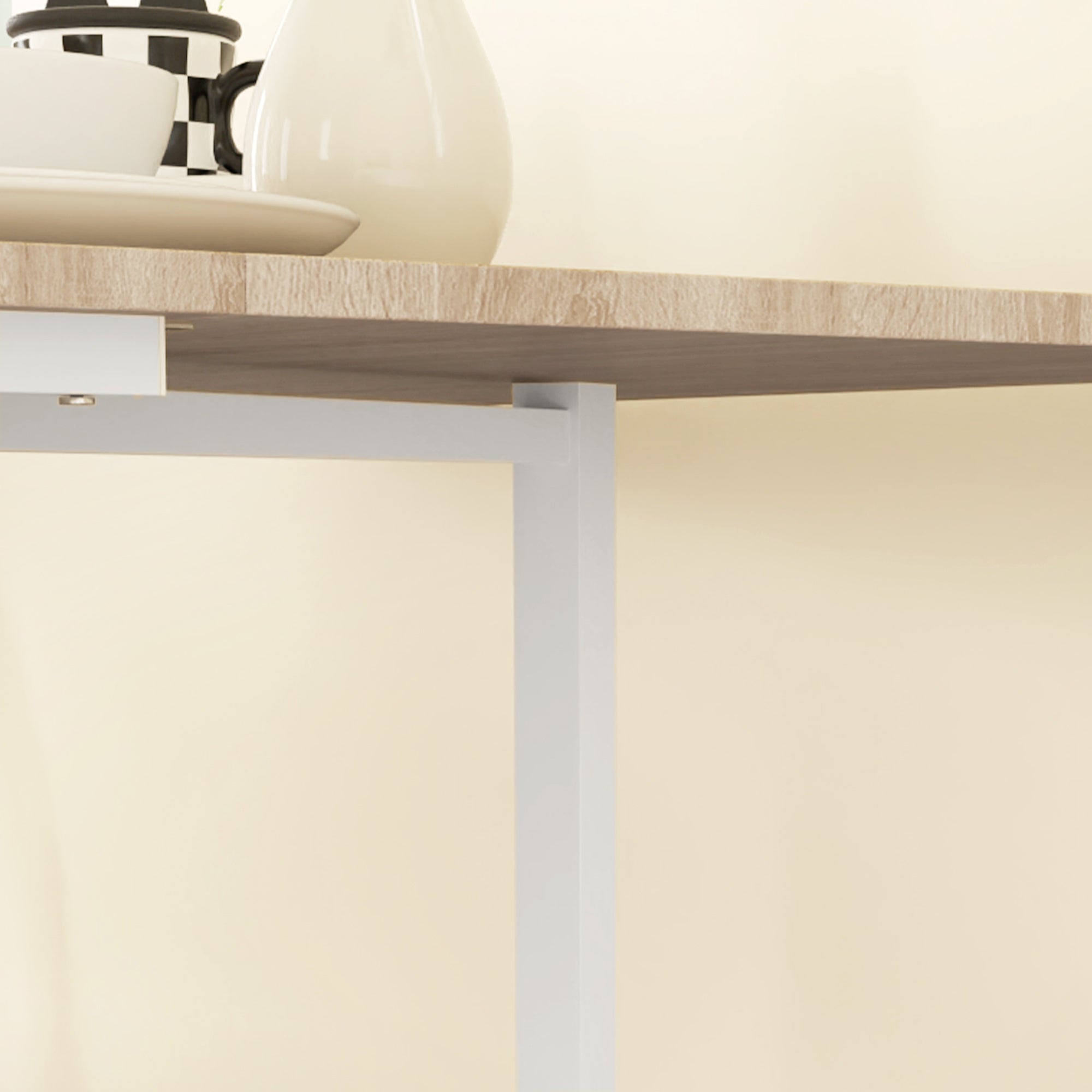 Folding Dining Table for 4-6 People Folding Kitchen Table with Wheels and Drop Leaves Foldable Table for Kitchen Living Room 120x80x73 cm Oak