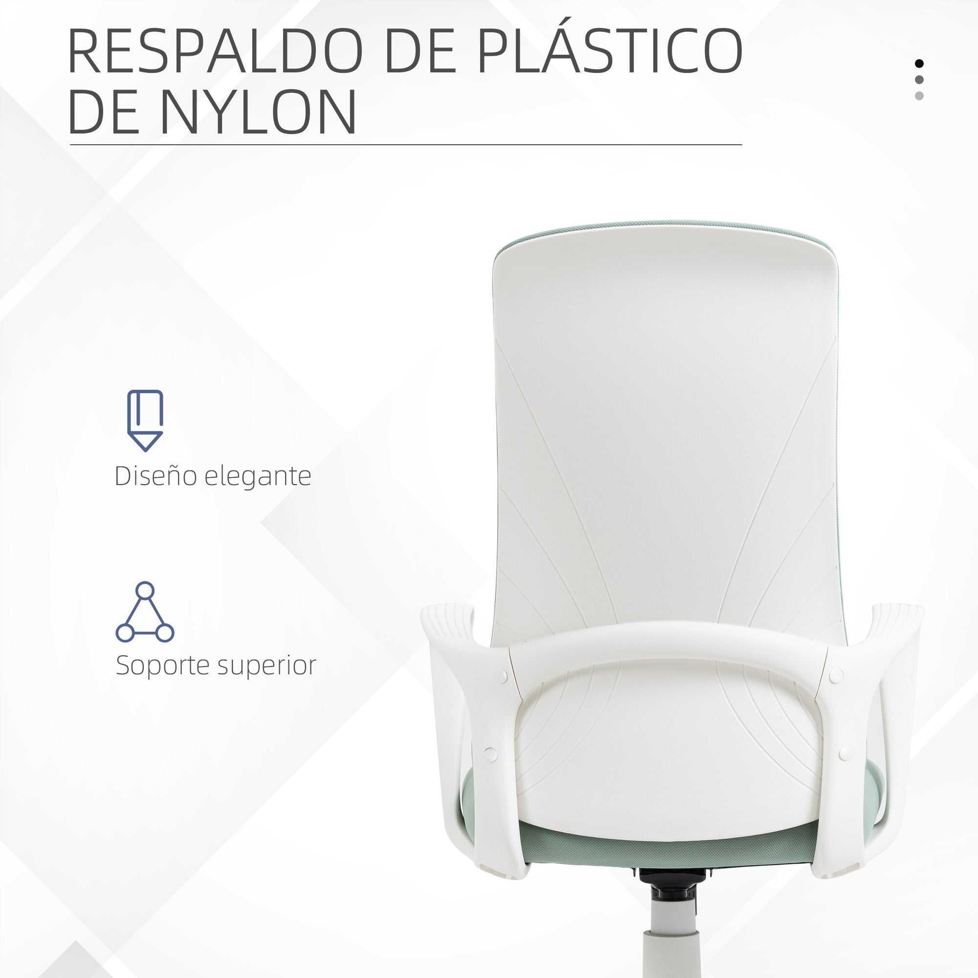 Swivel Office Chair Youth Desk Chair with Adjustable Height Tilt Function Armrests and High Back 62x56x110-119.5 cm Green