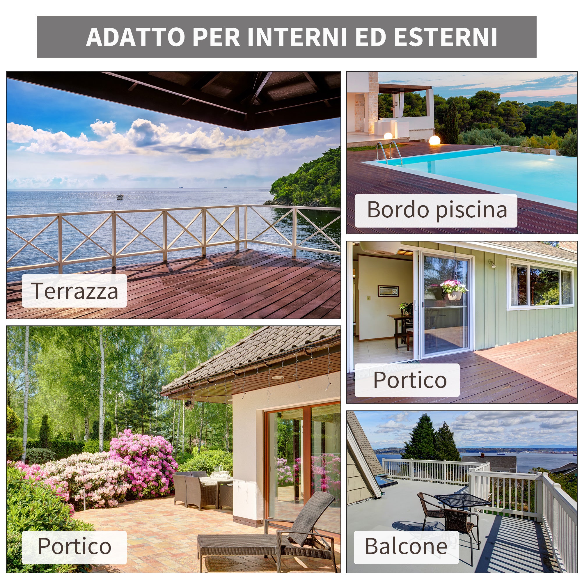 Garden Chair Adirondack with Armrests and Cushions, Rattan and Steel Chair for Indoor and Outdoor, 64x80x90 cm, Brown and Blue