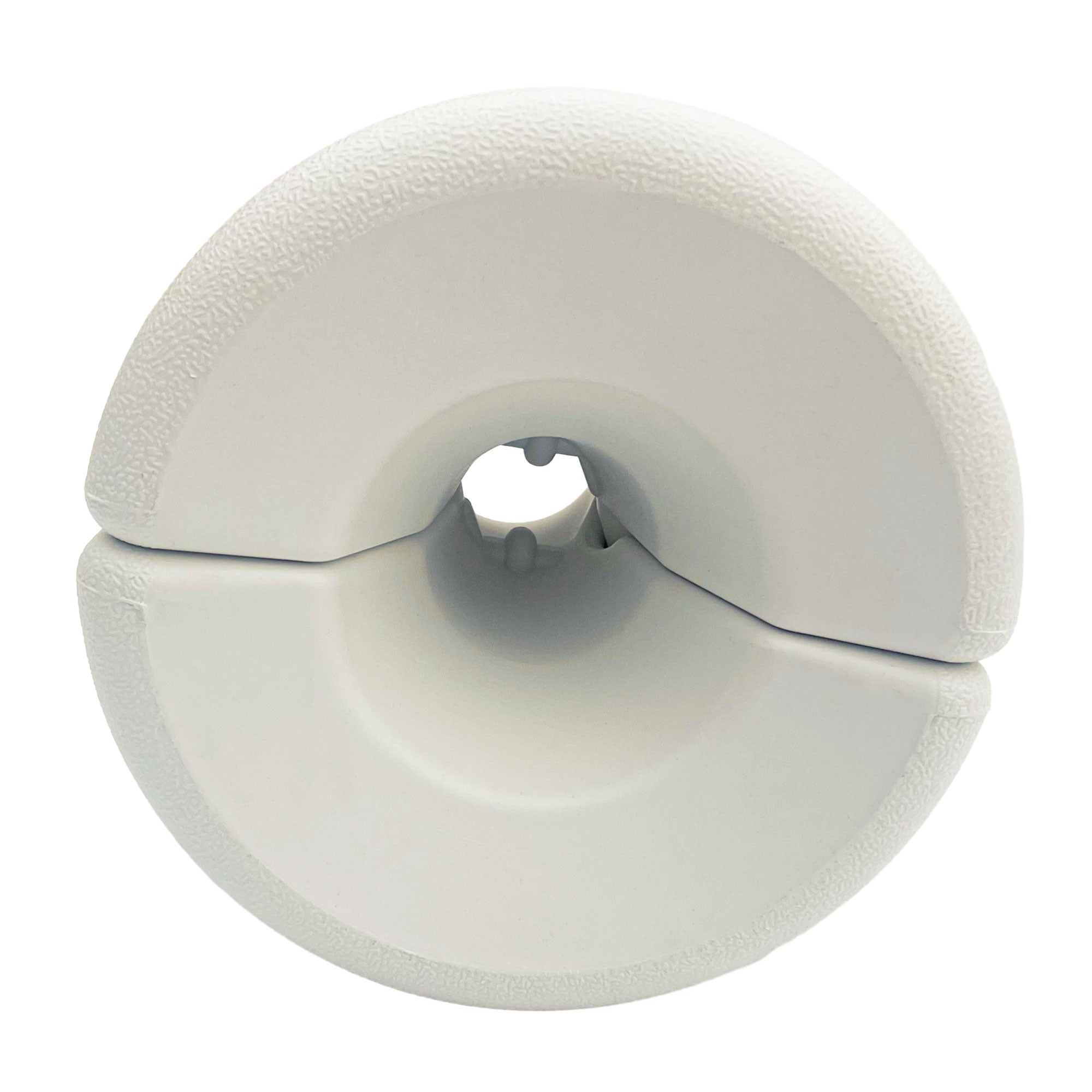 Pack of 4 Weights for Foldable Tents Fillable Supports with 9.2 kg of Water or 12 kg of Sand Gazebo Weights with Fixing Knobs Ø24x25.5 cm White