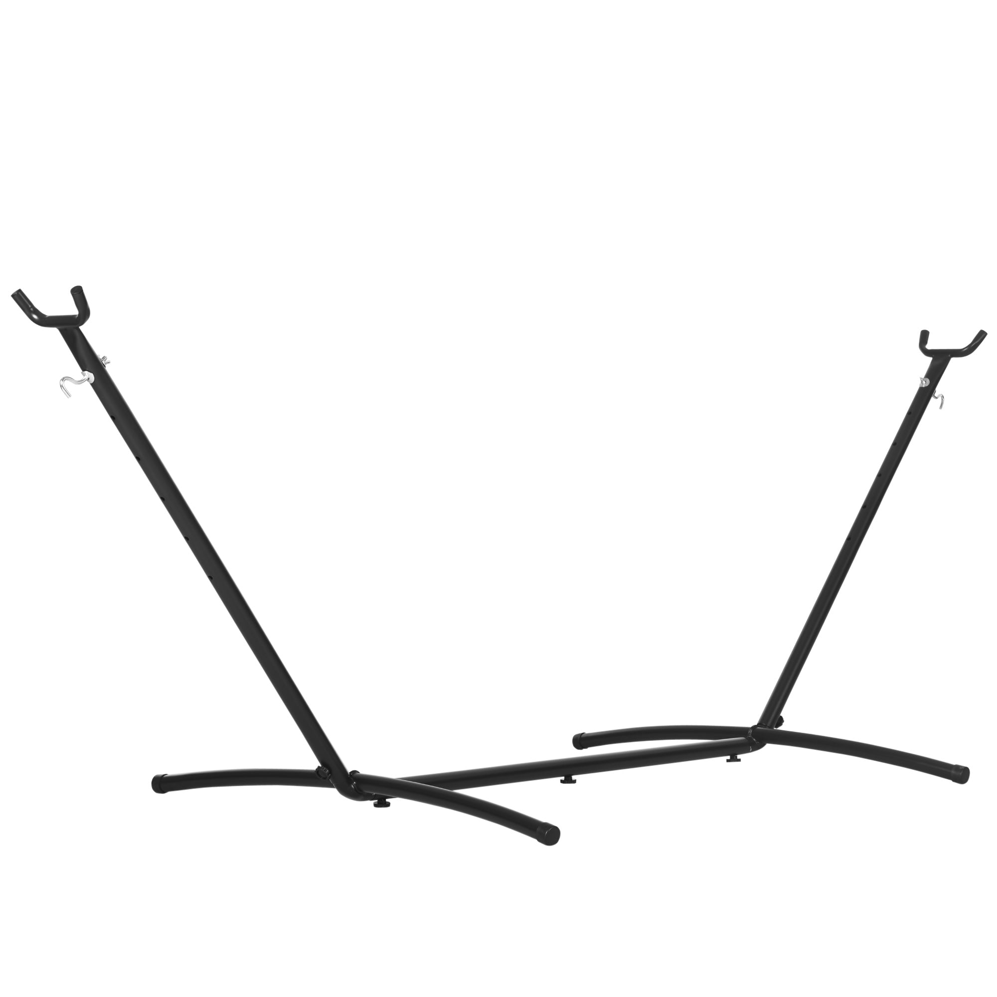 Hammock Stand for Hammock Hammock Stand with Hooks Garden Beach Metal 280 x 120 x 110 cm up to 120KG