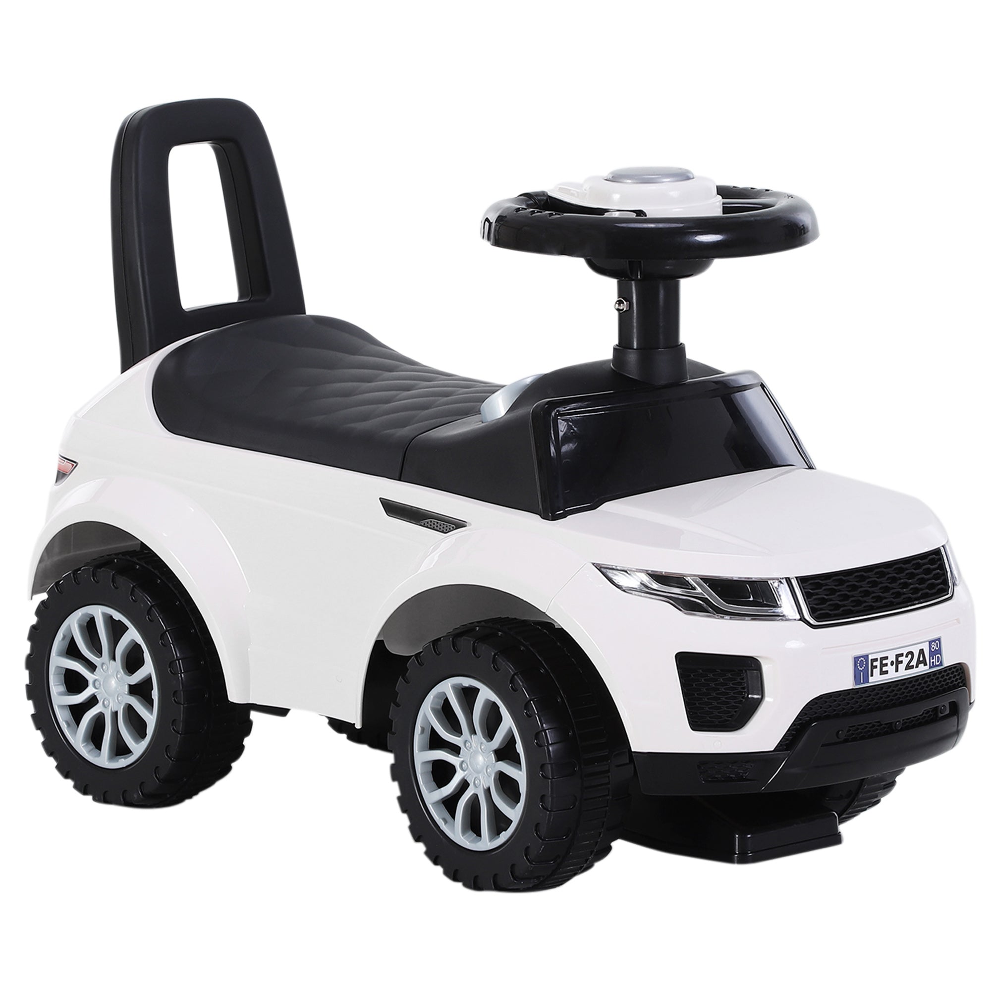 Quad Ride-On Toy Car for Kids Pedal-Free Baby Toy Racer Walker with Speaker 62x28x41.5cm