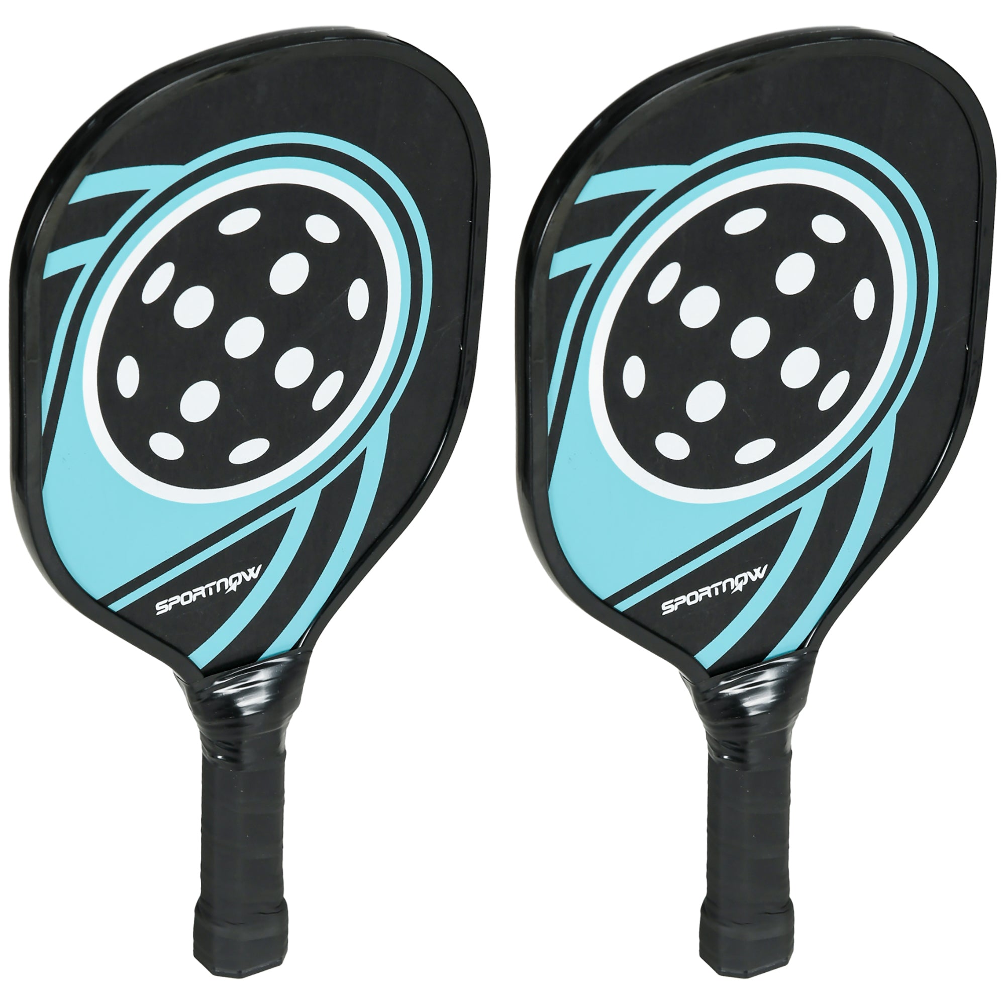 SPORTNOW Pickleball Paddles Set with 4 Paddles, 4 Balls, Ergonomic Grip Bag, Paddle Rackets for Indoor & Outdoor, Beginner Casual Players