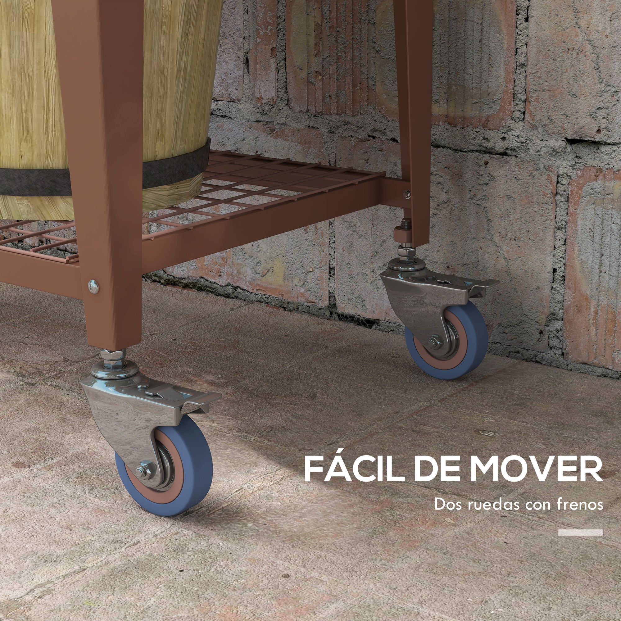 Raised Garden Bed with Wheels 80x40x120 cm Elevated Urban Garden with Greenhouse Cover and Bottom Shelf for Cultivating Plants Flowers Vegetables Brown