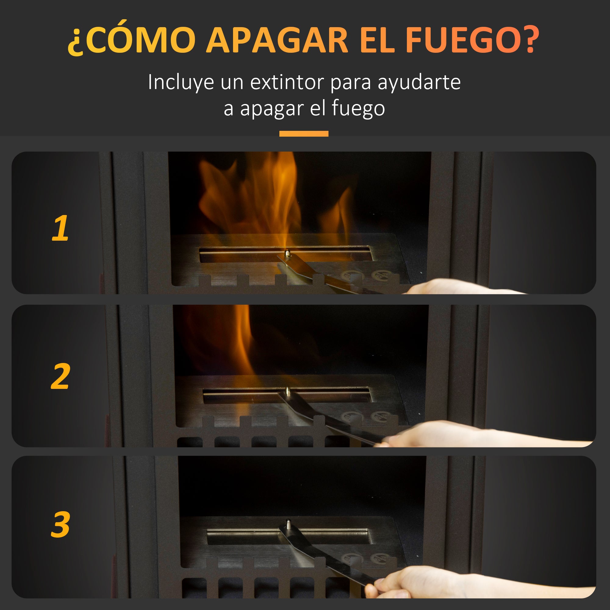 Free Standing Bioethanol Fireplace 7000 BTU Bioethanol Stove with 1.2 L Tank Stainless Steel Fire Snuffer 3H Combustion Time for Indoors 20-25 m² 41x25x54 cm Black