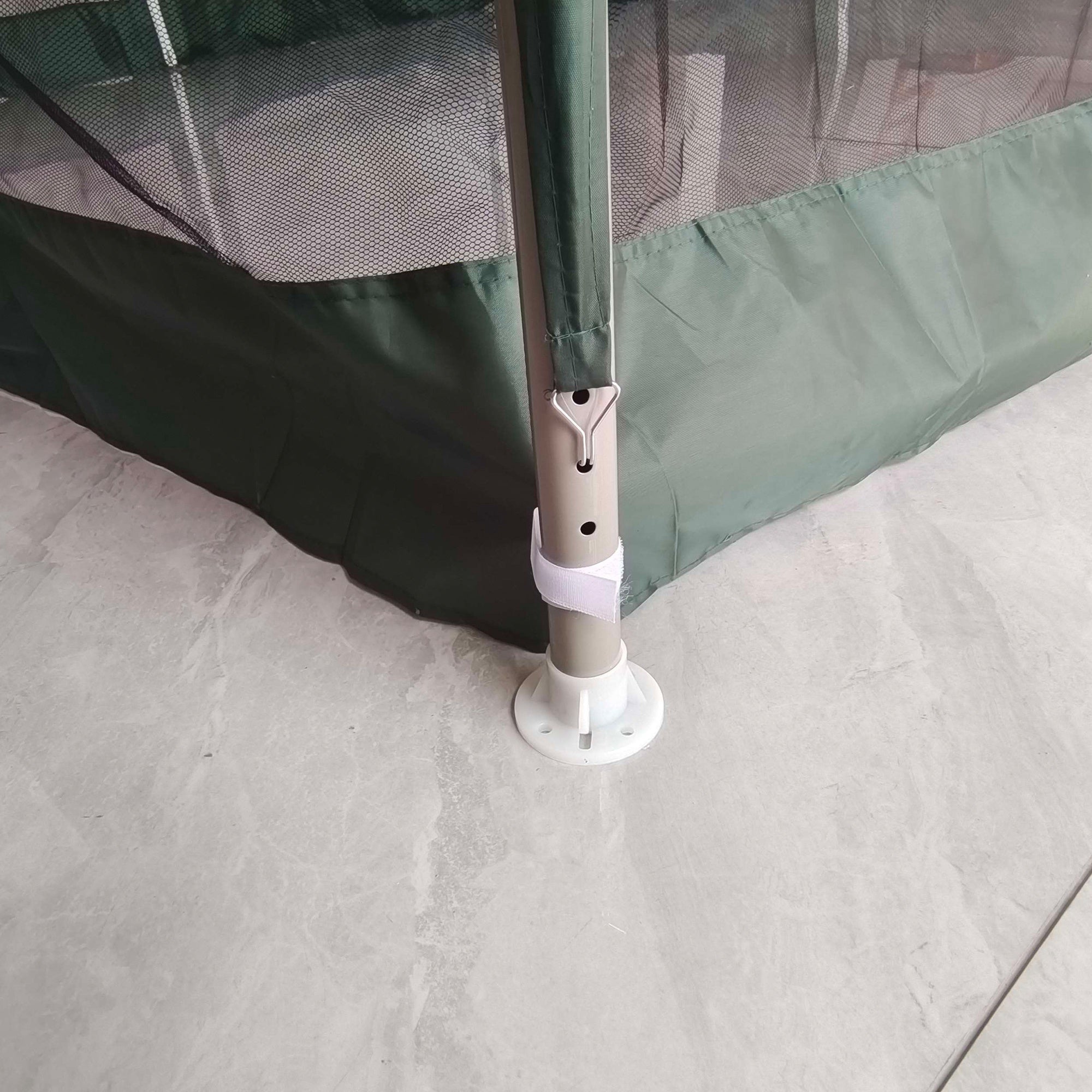 Garden Gazebo 3x3m Outdoor Canopy with 4 Removable Mosquito Net Curtains Double Roof Metal Frame Anti-UV Waterproof Pavilion for Patio Green