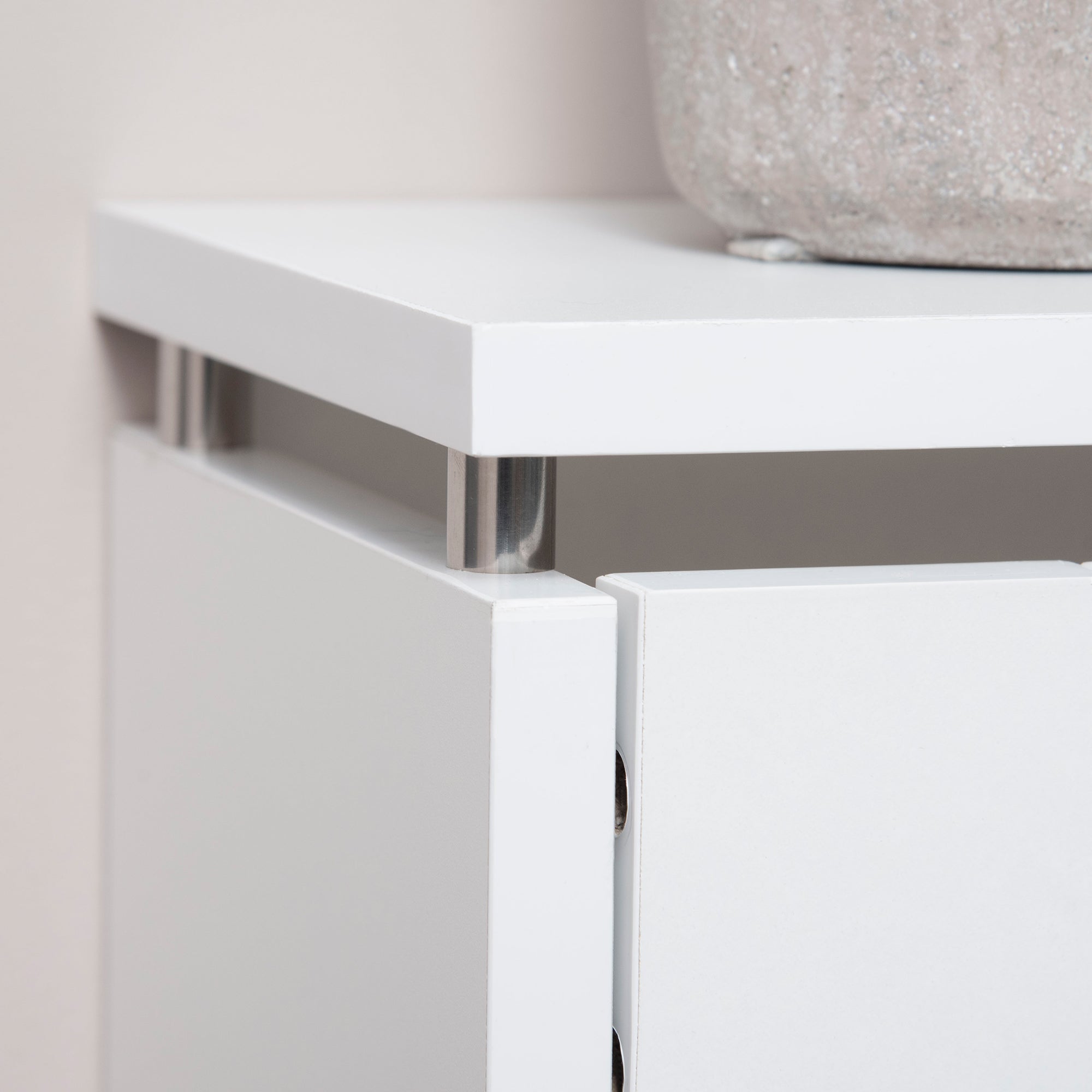 Radiator Cover Modern MDF Painted Radiator Cover with Top Shelf for Living Room Bedroom Office 60x18x84 cm White