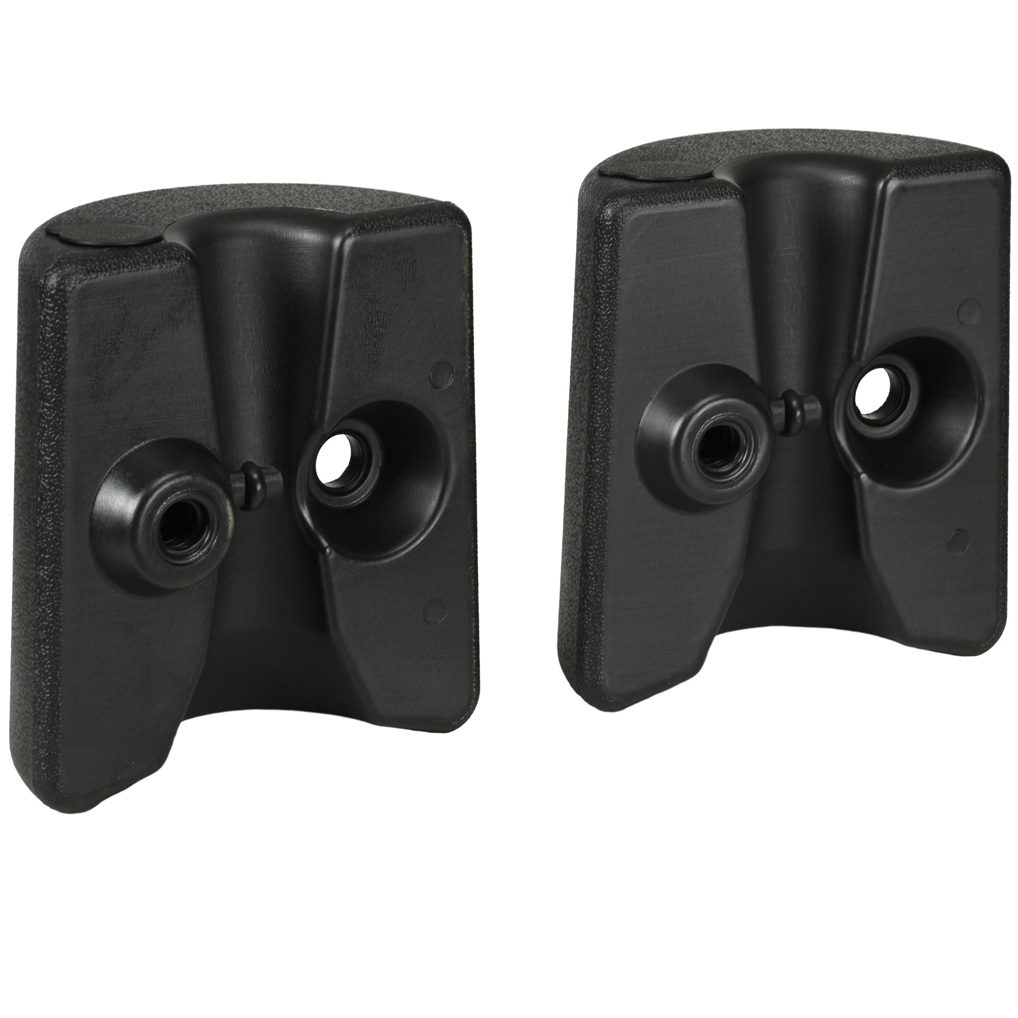 Pack of 4 Weights for Folding Tents Fillable Supports with 9.2 kg of Water or 12 kg of Sand Gazebo Weights with Fixing Knobs Ø24x25.5 cm Black